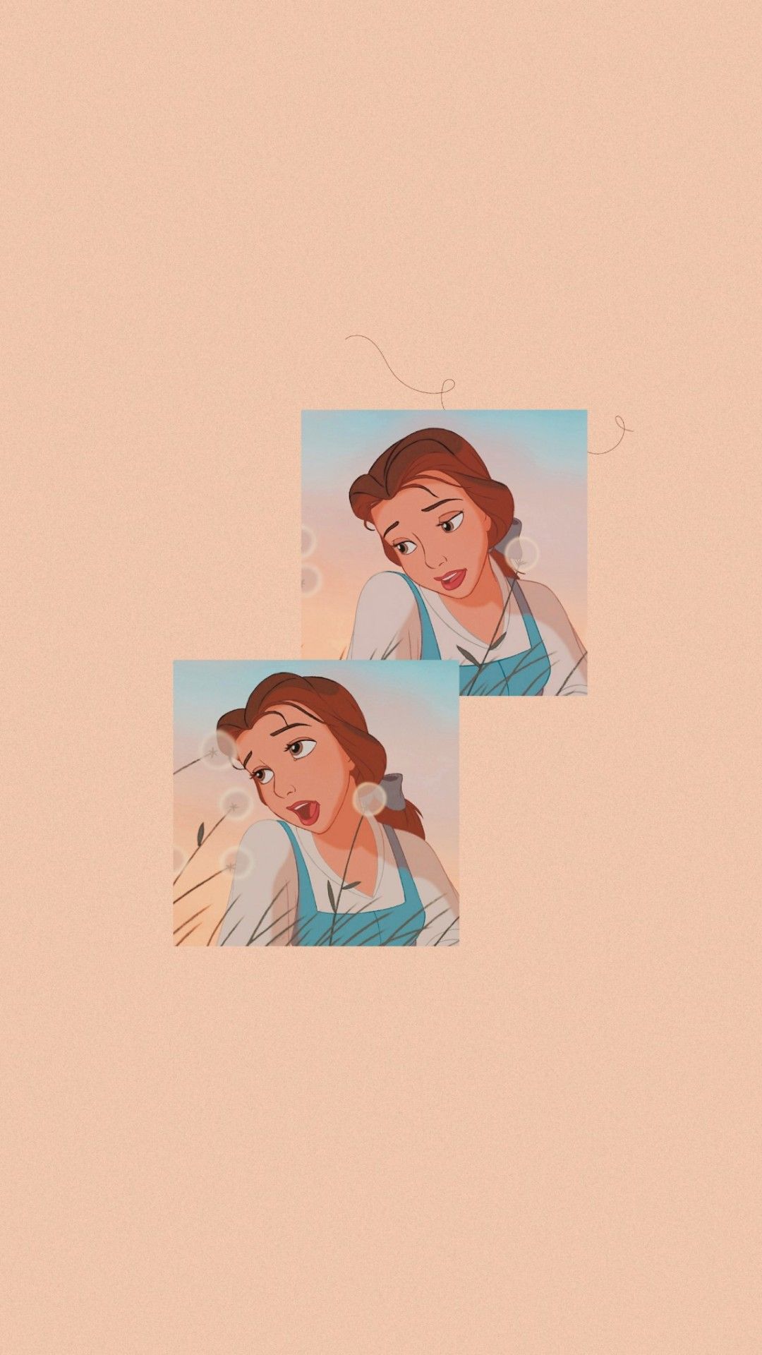 Disney wallpaper aesthetic for phone with Belle from Beauty and the Beast - Belle, Disney