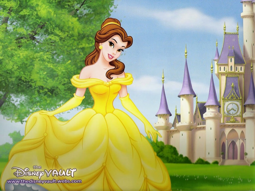 Belle from Beauty and the Beast in her yellow ball gown - Belle