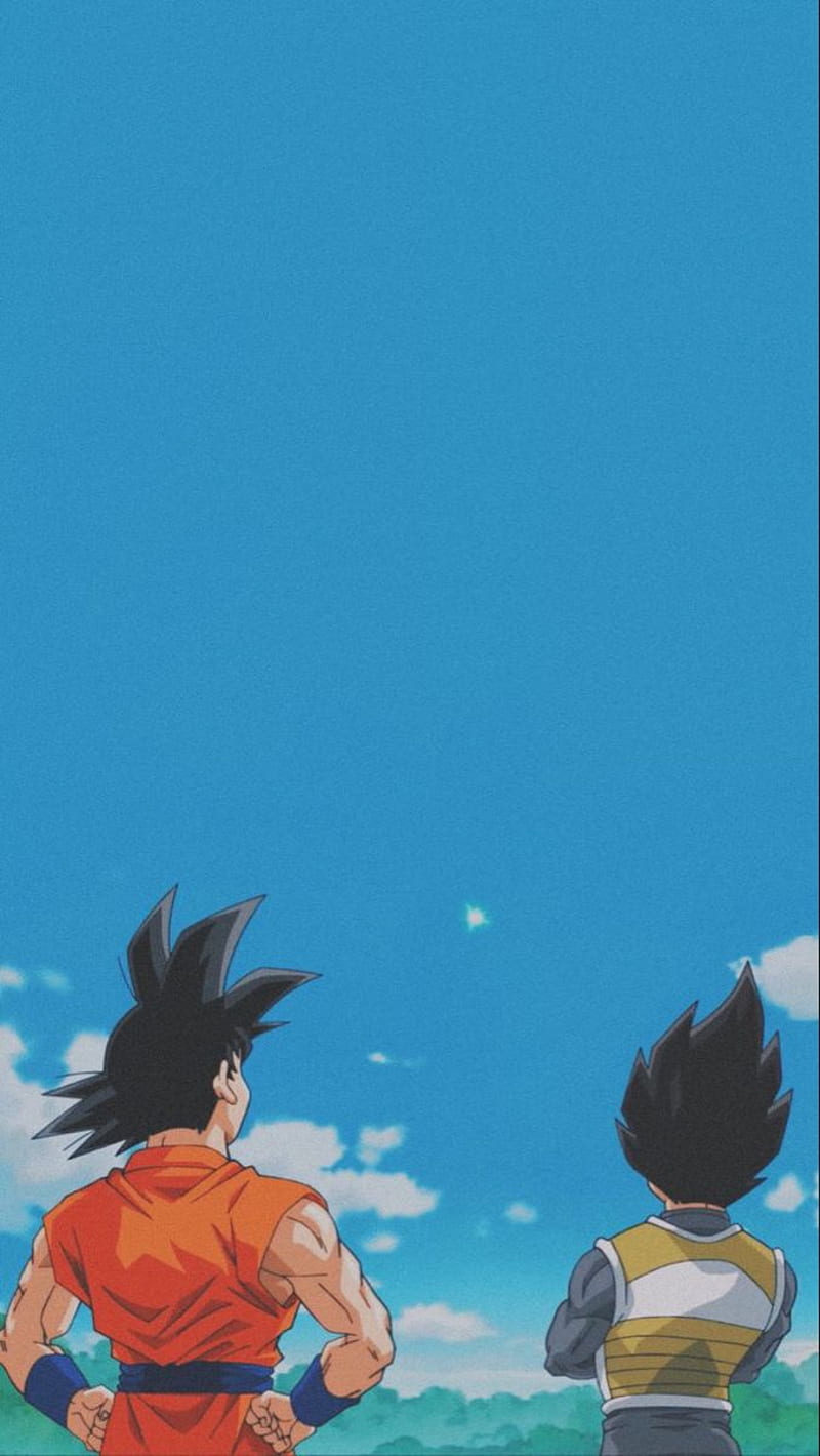 A poster of two people standing in front - Dragon Ball, Goku