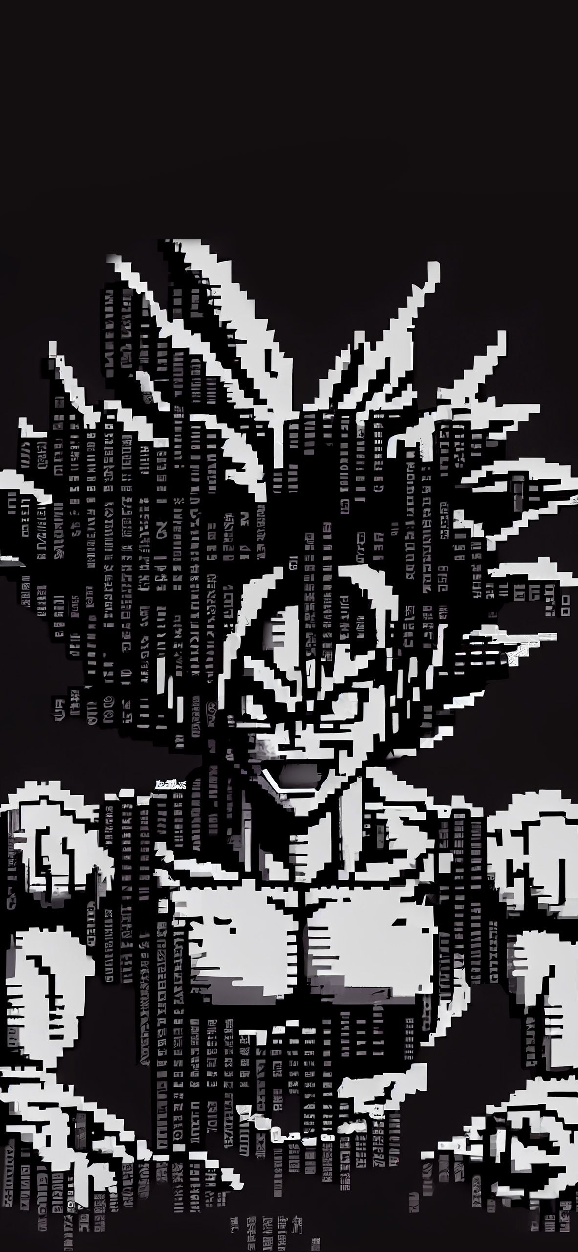 Dragon Ball Goku ASCII Wallpaper Aesthetic Wallpaper
