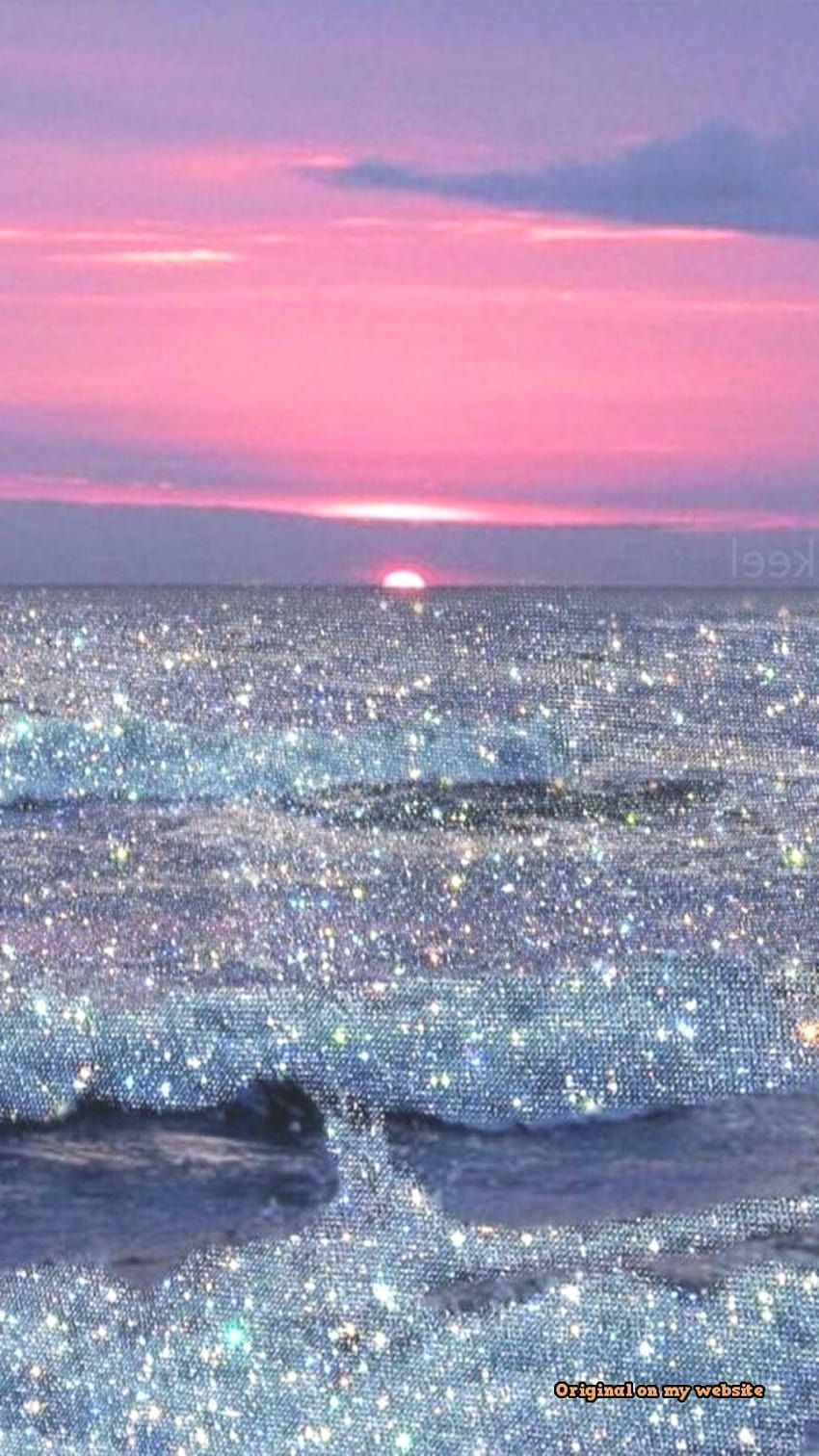 Glitter Ocean, aesthetic bling HD phone wallpaper