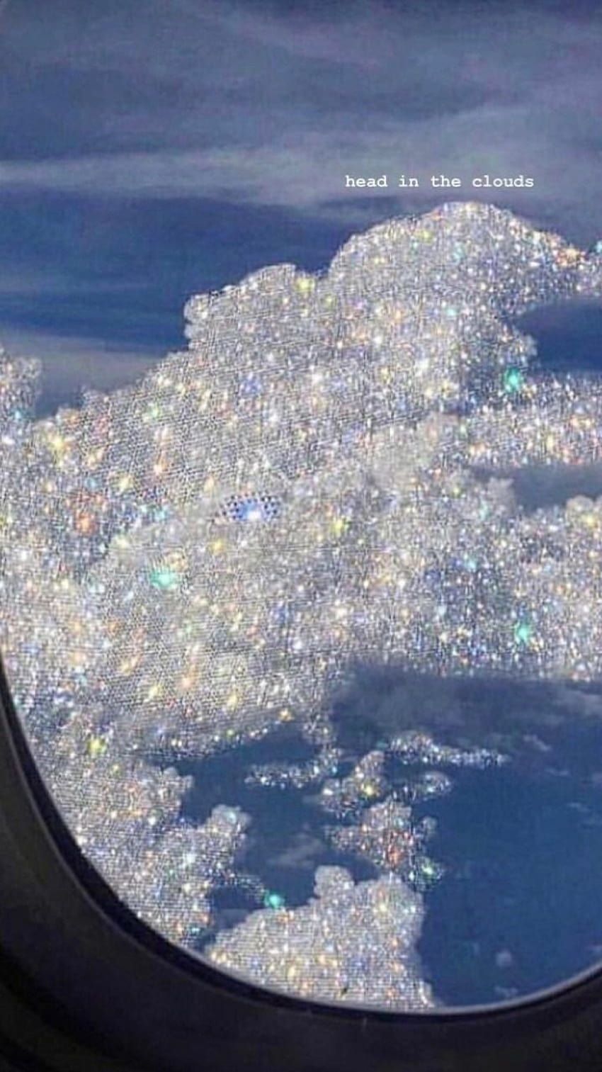 Glitter Aesthetic Tumblr, clouds with bling aesthetic laptop HD phone wallpaper