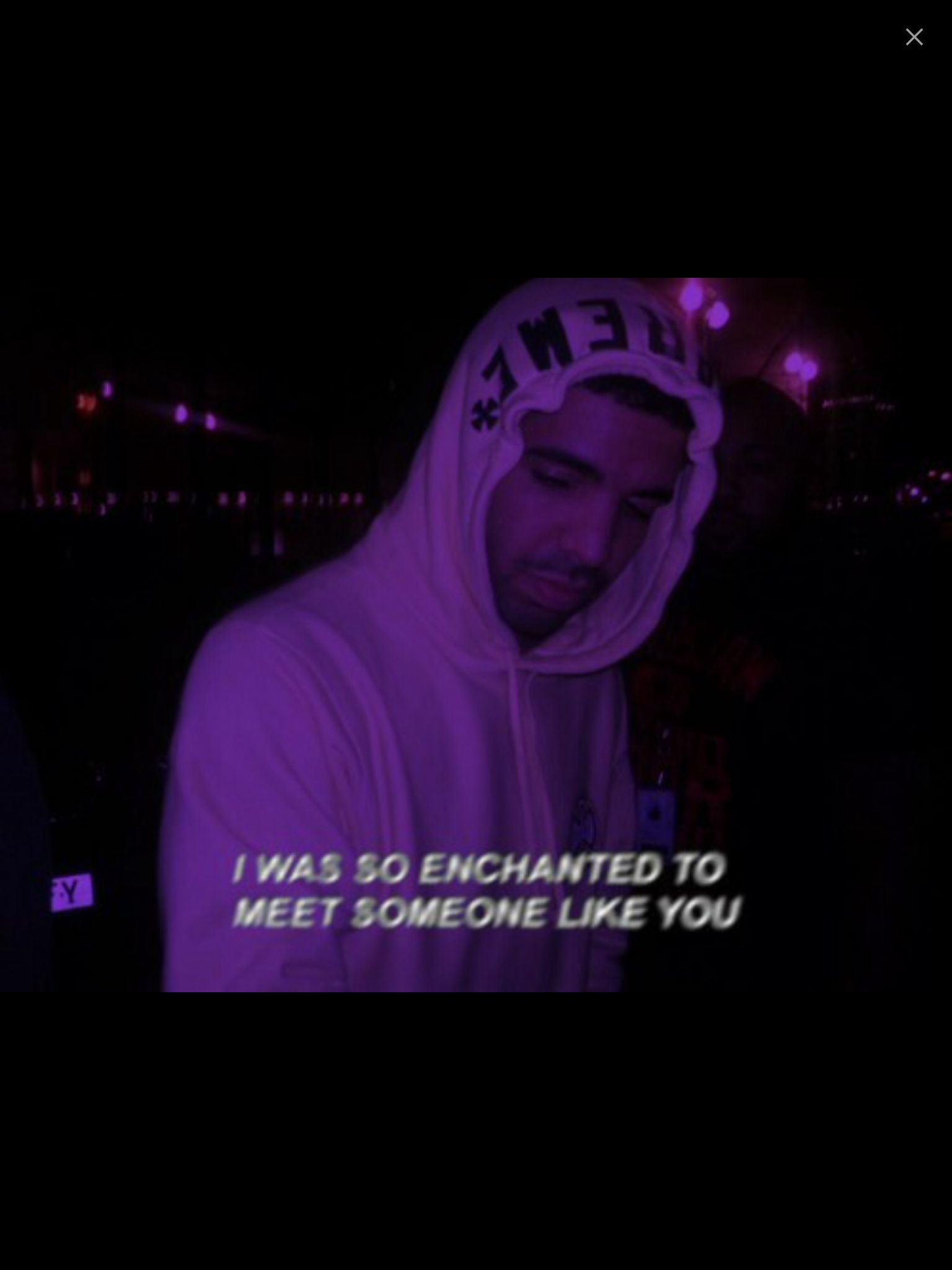 I was so enchanted to meet someone like you. - Drake