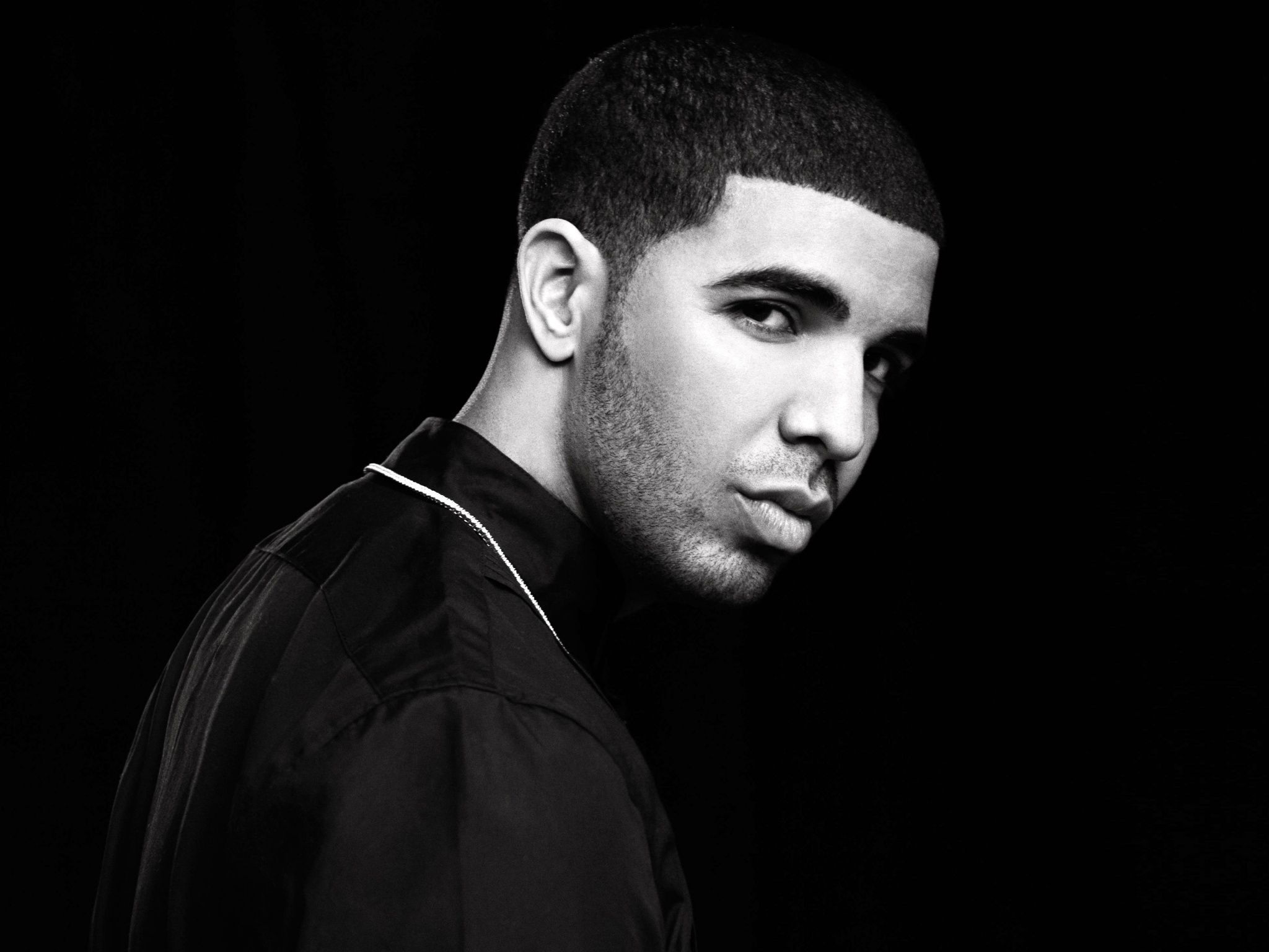 Drake Wallpaper 4K, Canadian Rapper, Black Dark