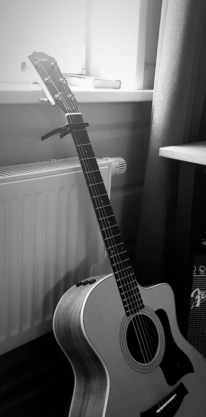 Guitar aesthetic. Black and white aesthetic, Guitar photo, Guitar