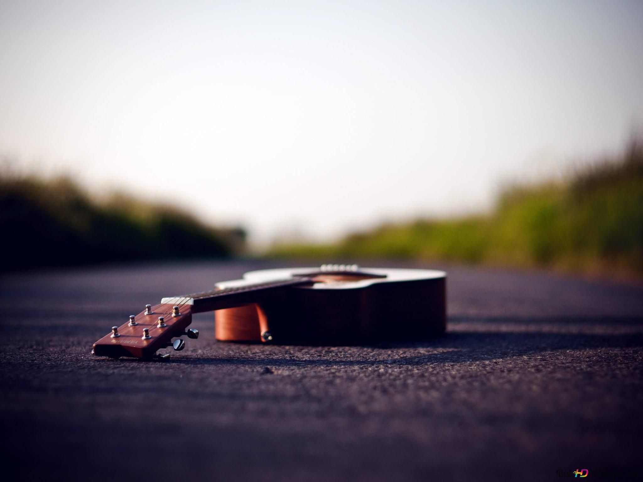 Acoustic Music Guitar 2K wallpaper download