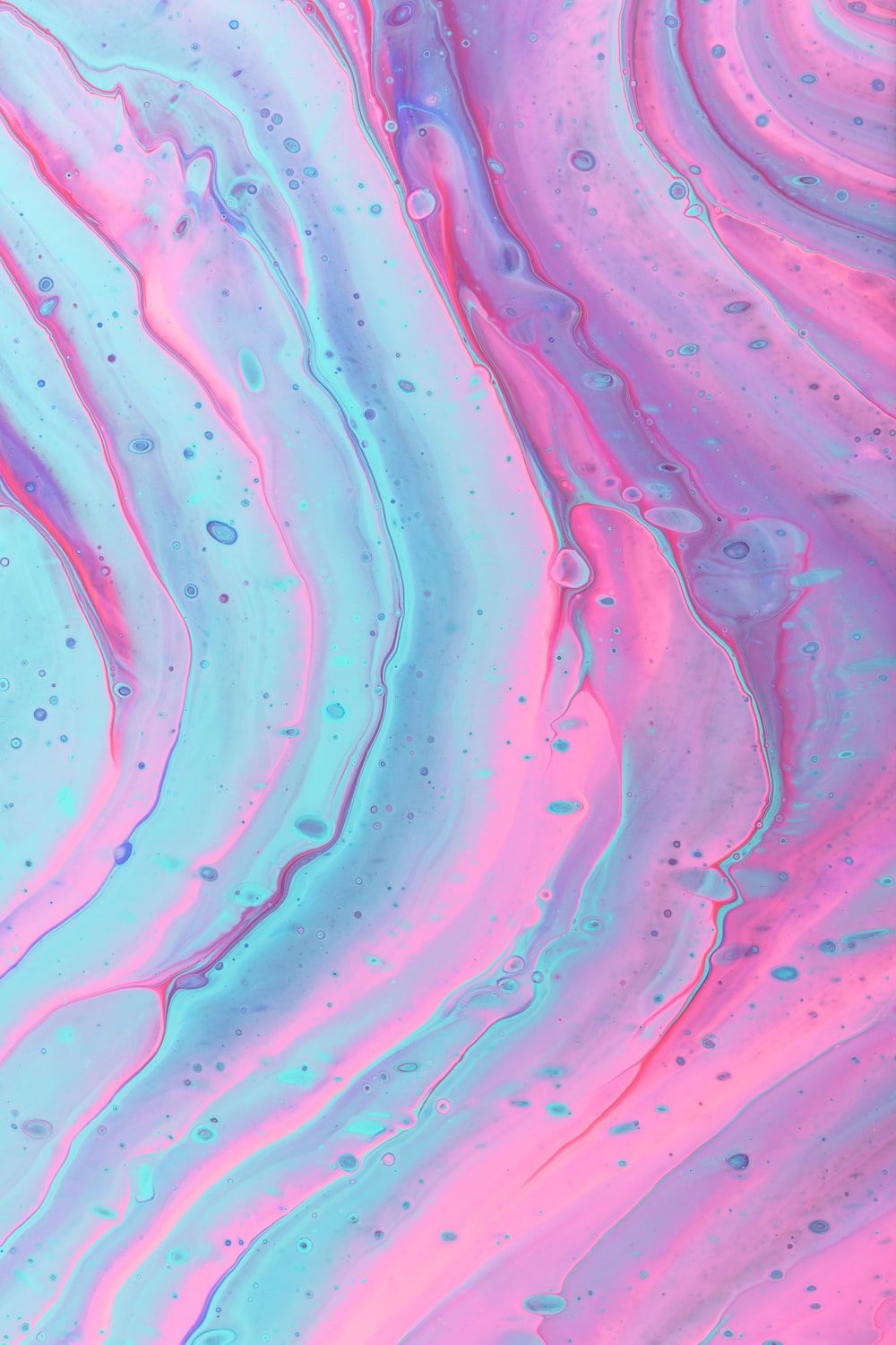 A close up of some blue and pink liquid - Candy, mermaid