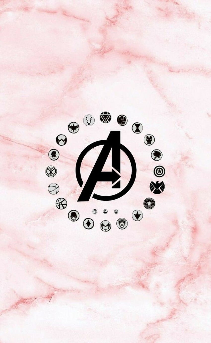 Avengers pink aesthetic HD wallpaper
