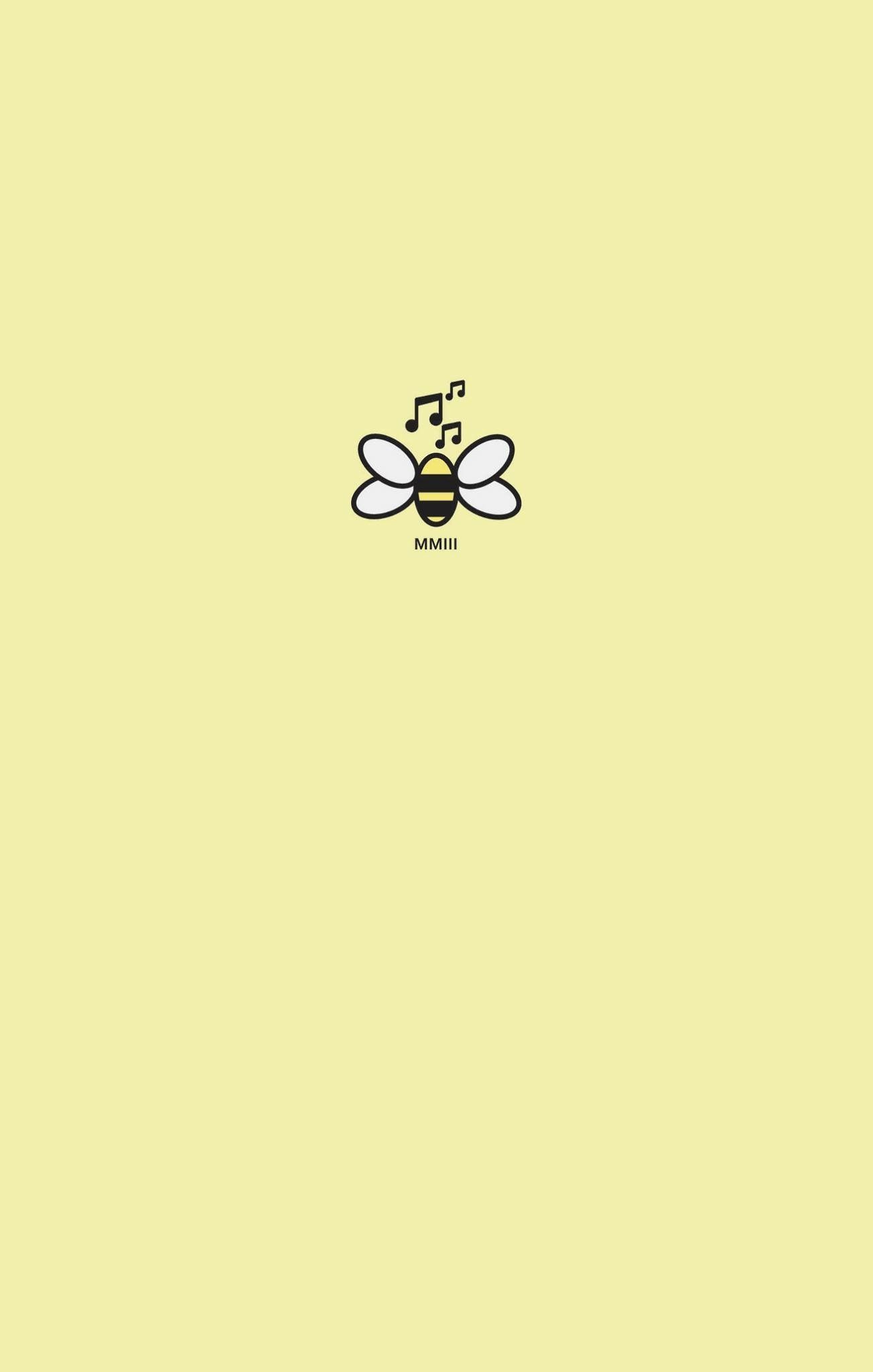 A bee logo on yellow background - Light yellow, yellow, bee, pastel yellow