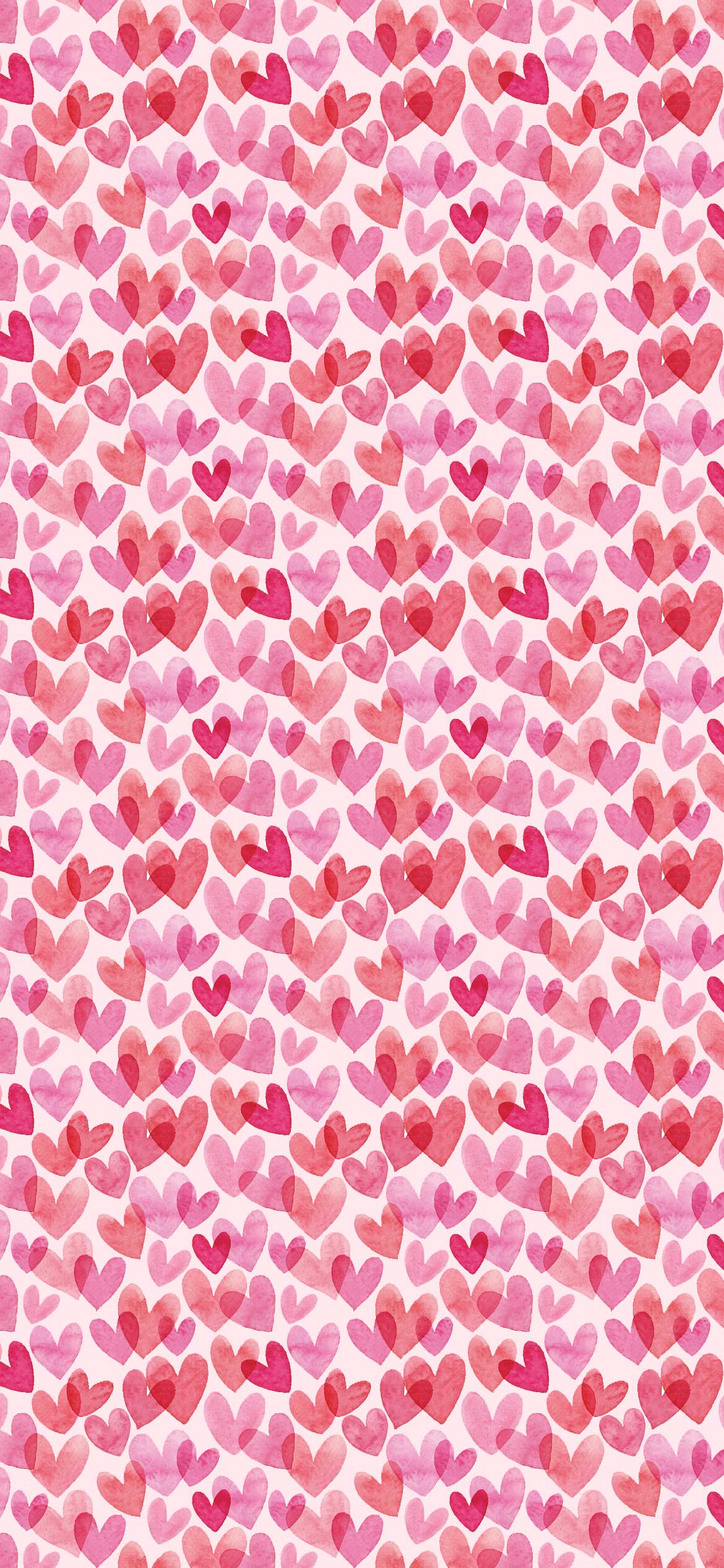 A pink and white pattern with hearts - Heart, pink heart