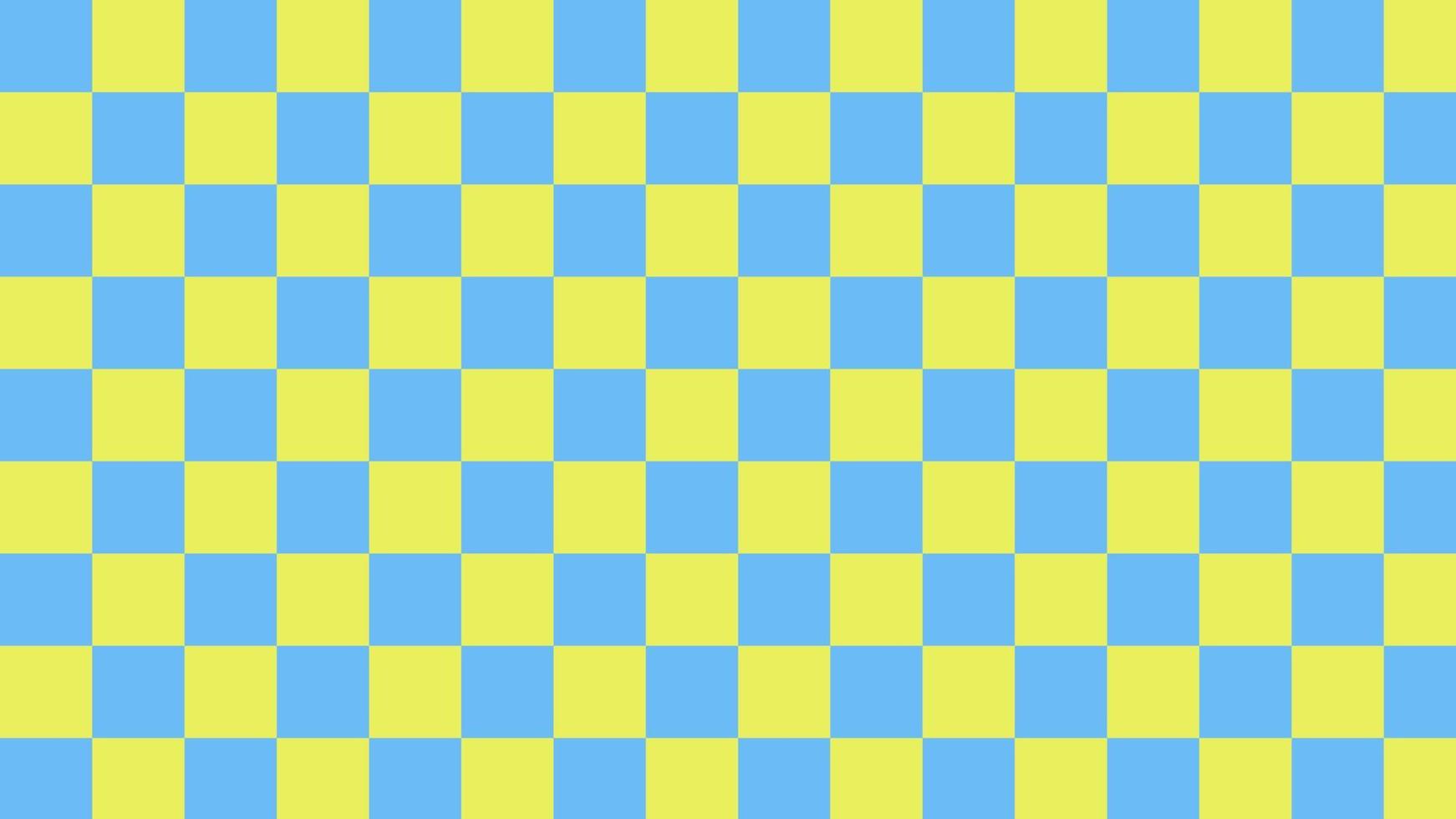 cute blue and yellow checkers, gingham, plaid, checkerboard pattern aesthetic wallpaper illustration, perfect for wallpaper, backdrop, postcard, background for your design