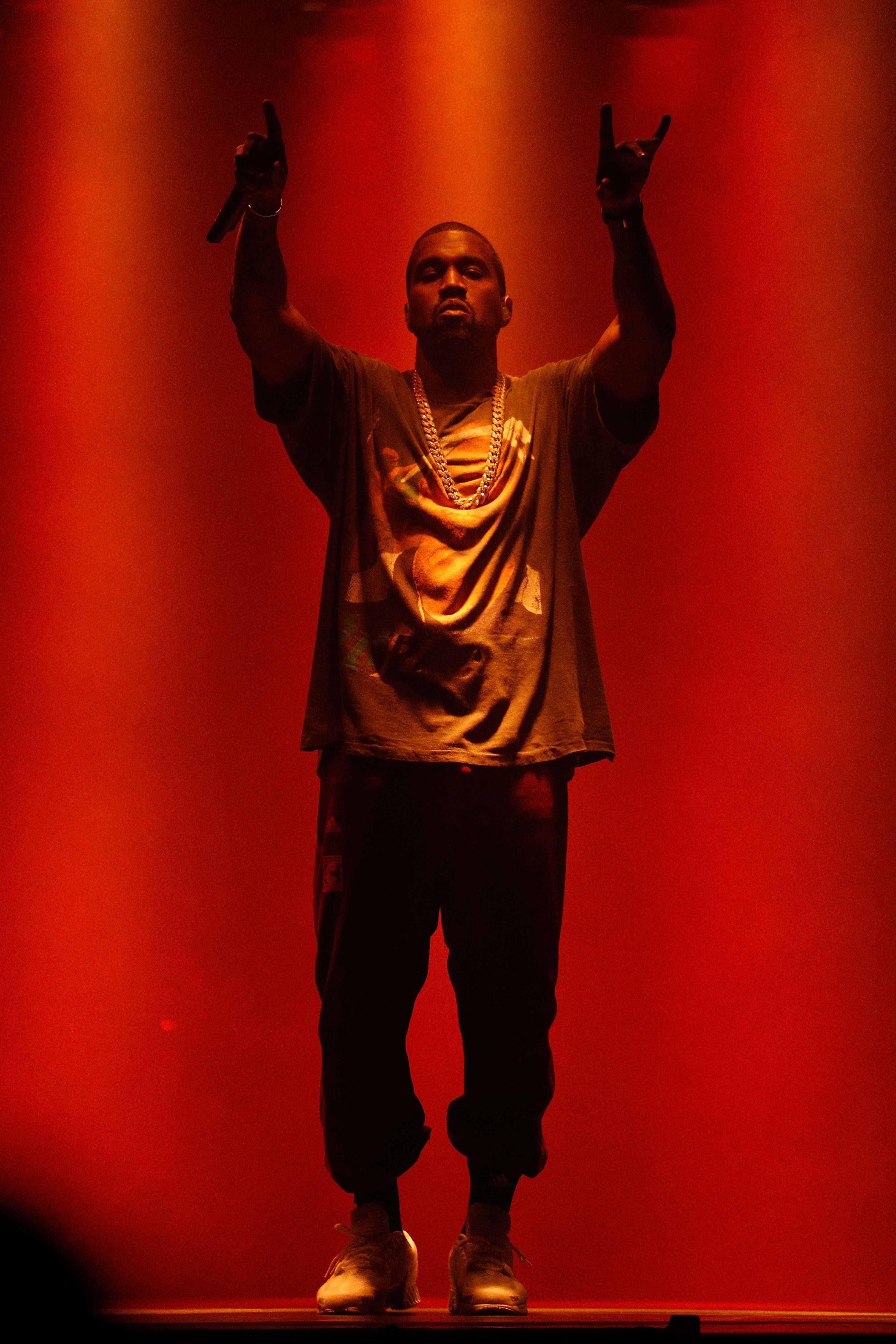 Kanye West performs on stage at the 2015 Nobel Peace Prize Concert in Oslo, Norway, on Dec. 12, 2015. - Kanye West