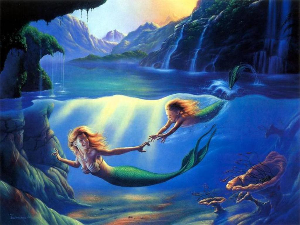 Mermaids are beautiful creatures of the sea. - Mermaid