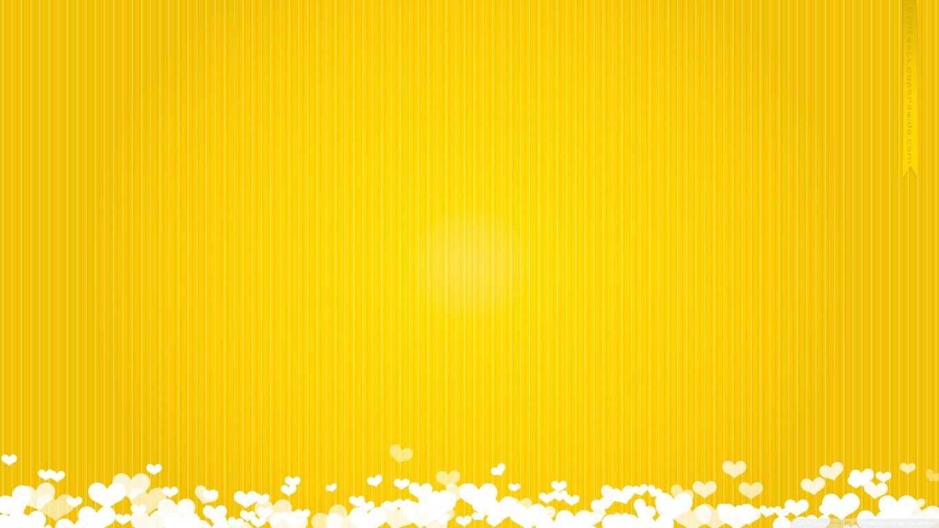 A yellow background with white hearts - Light yellow