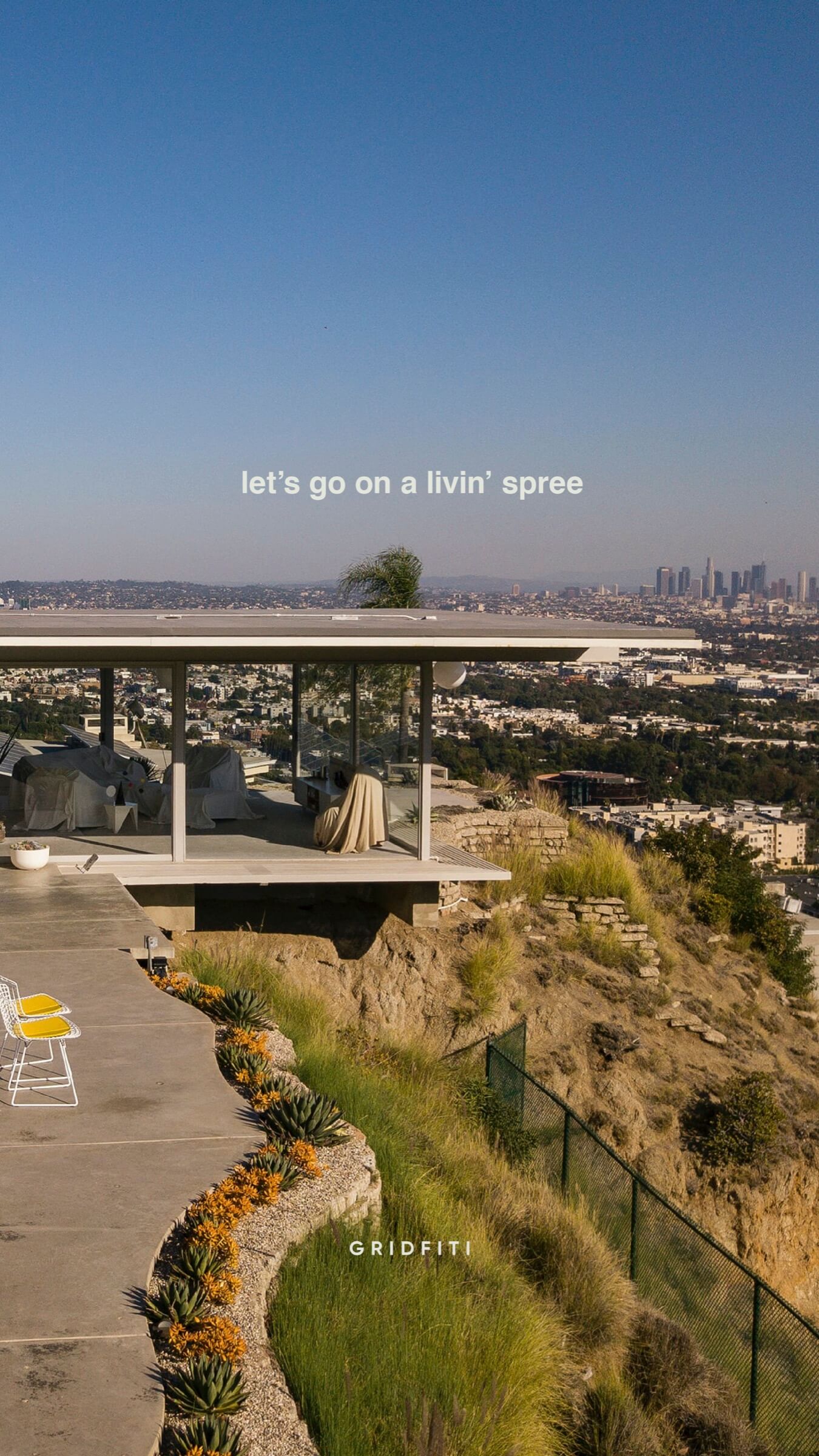 A house on a hill with a text overlay that says 