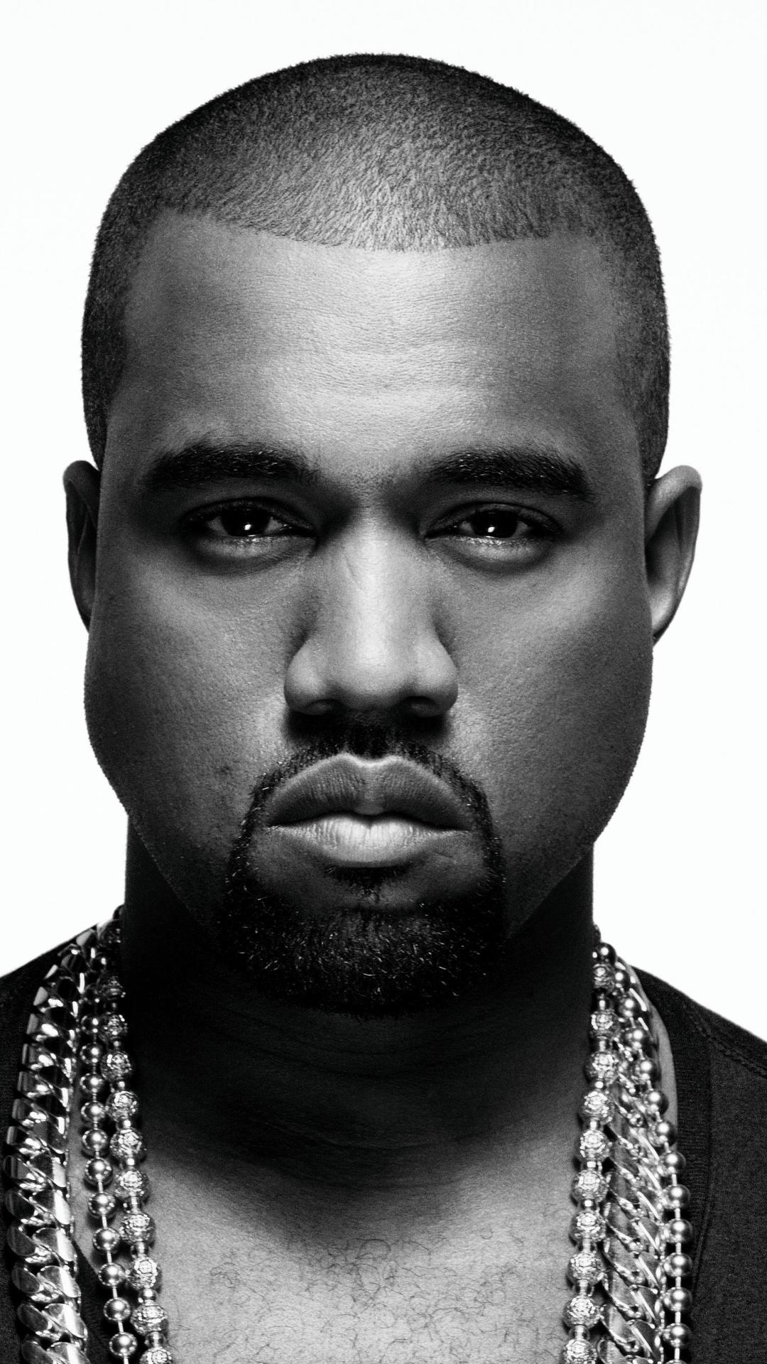 1080x1920 kanye west, music, singer, rapper, hd, male celebrities, boys, monochrome, black and white for iphone wallpaper