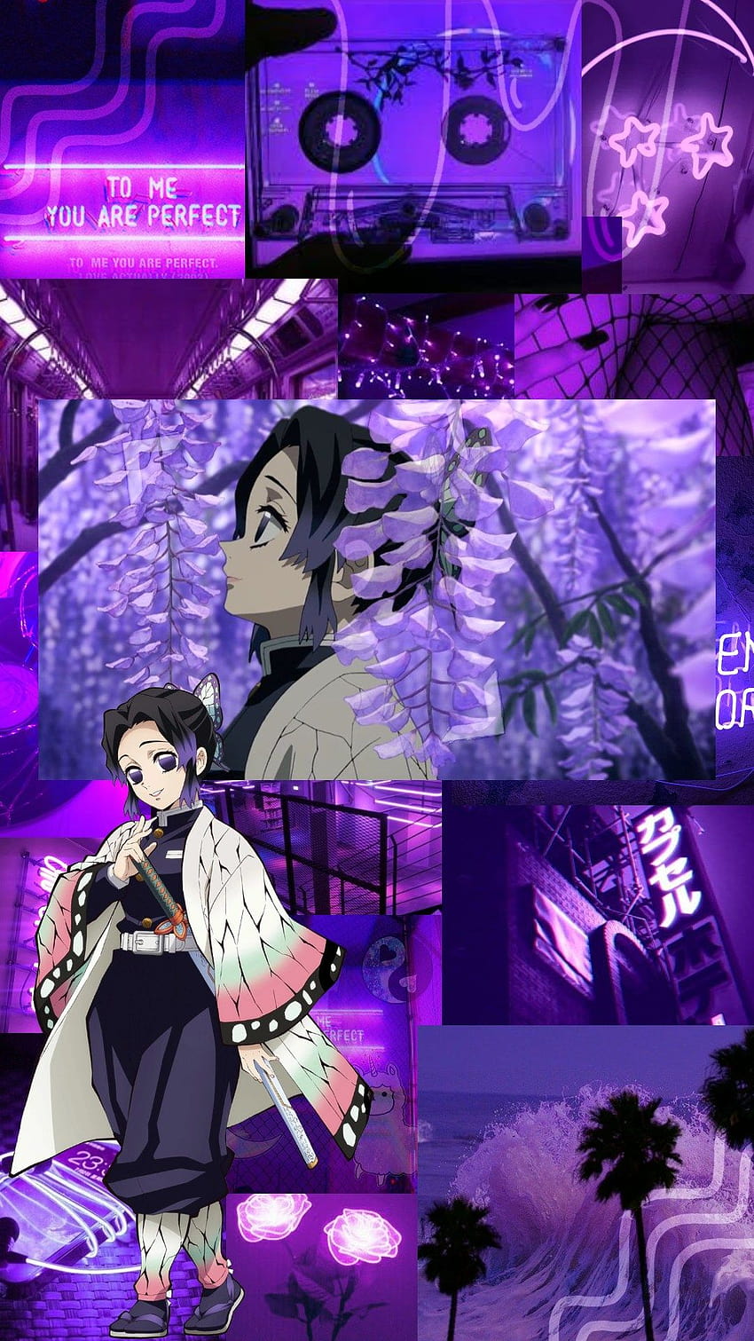 Tomioka_jaxee Profiles, demon slayer aesthetic purple HD phone wallpaper