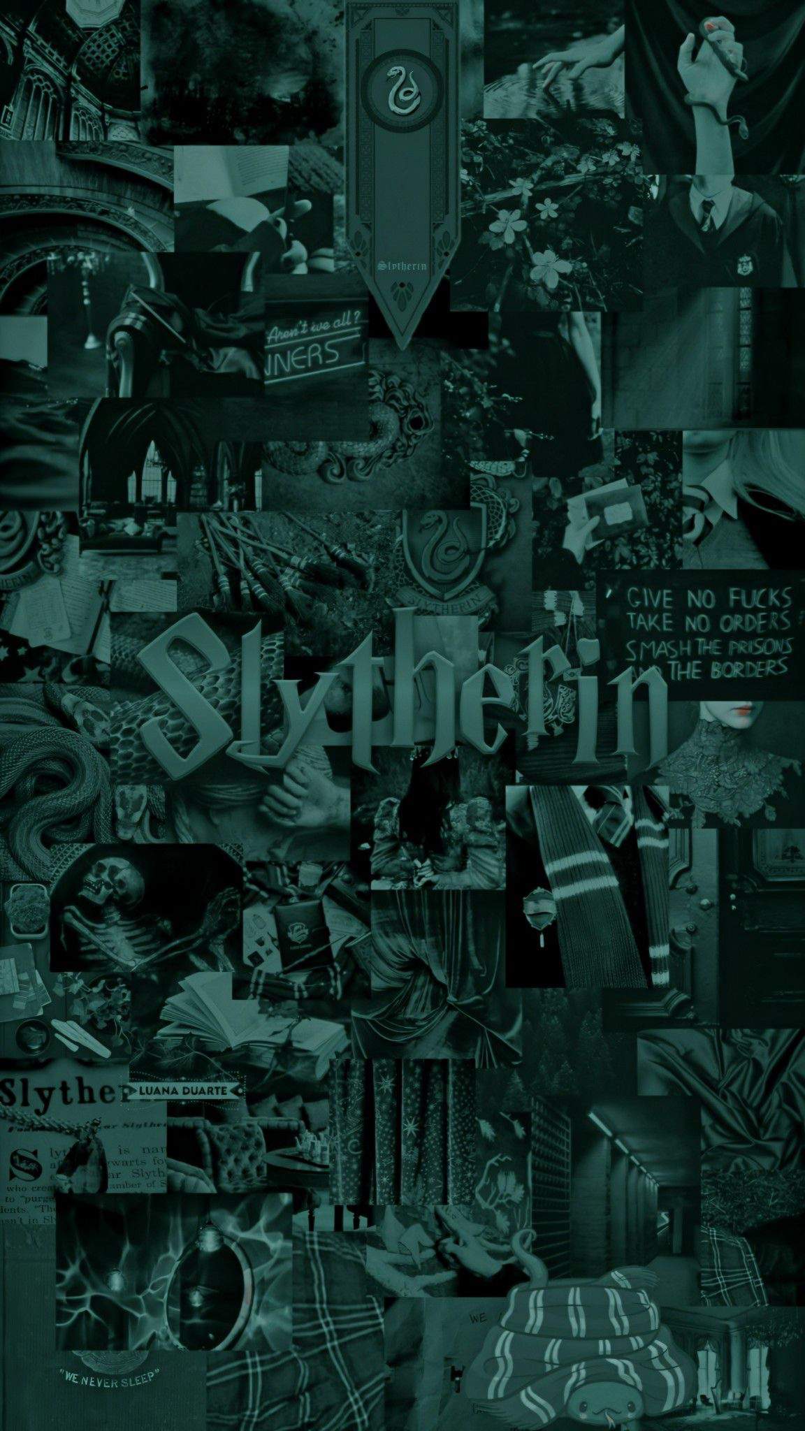 Slytherin aesthetic wallpaper. Harry Potter Amino