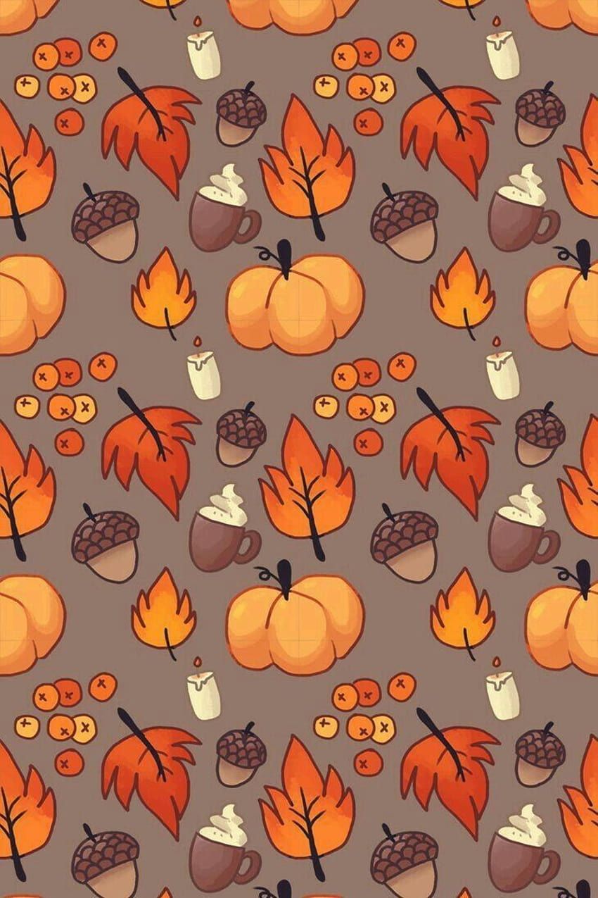 Autumn Thanksgiving, aesthetic thanksgiving drawings HD phone wallpaper