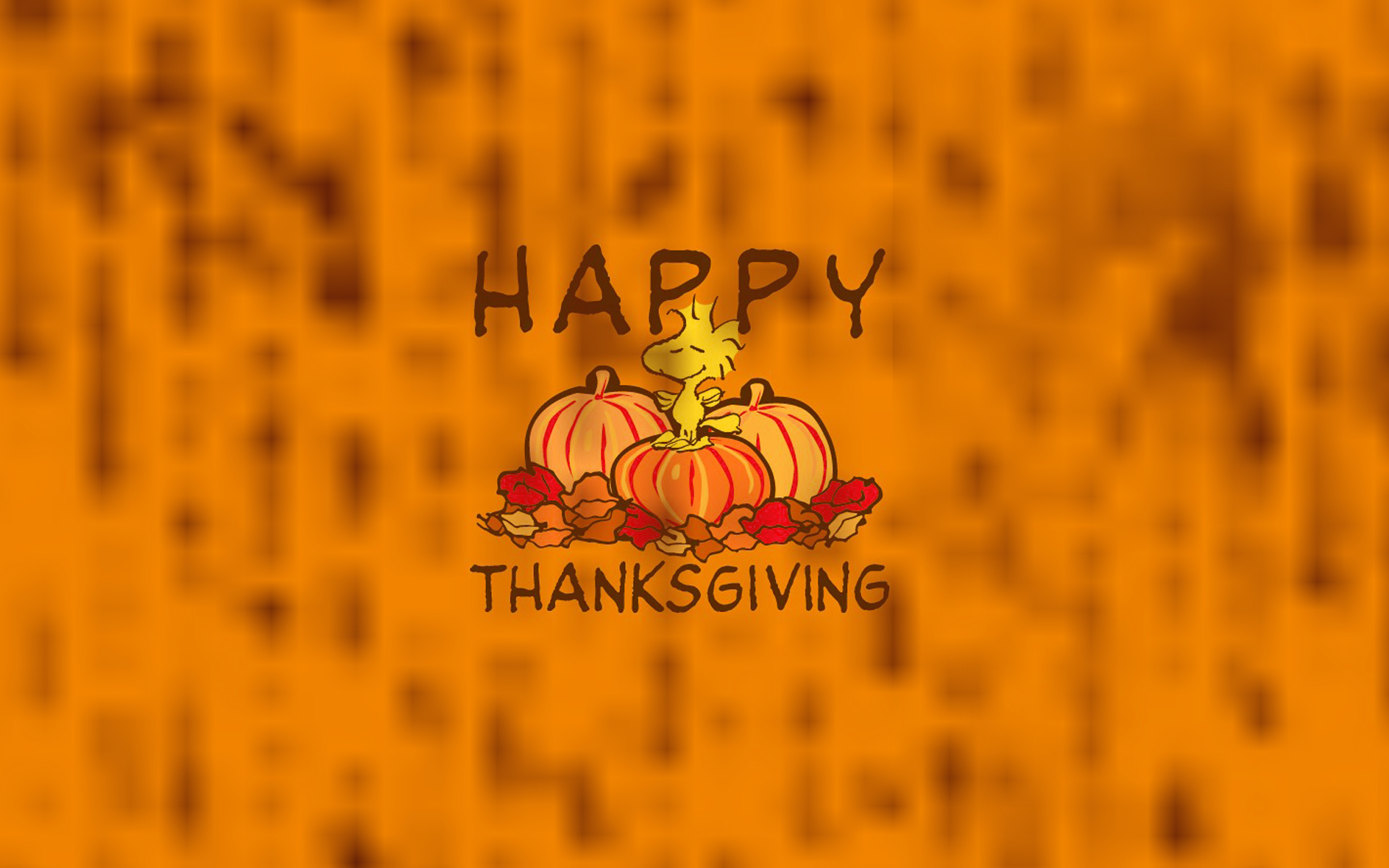 Thanksgiving background with pumpkins and leaves - Thanksgiving