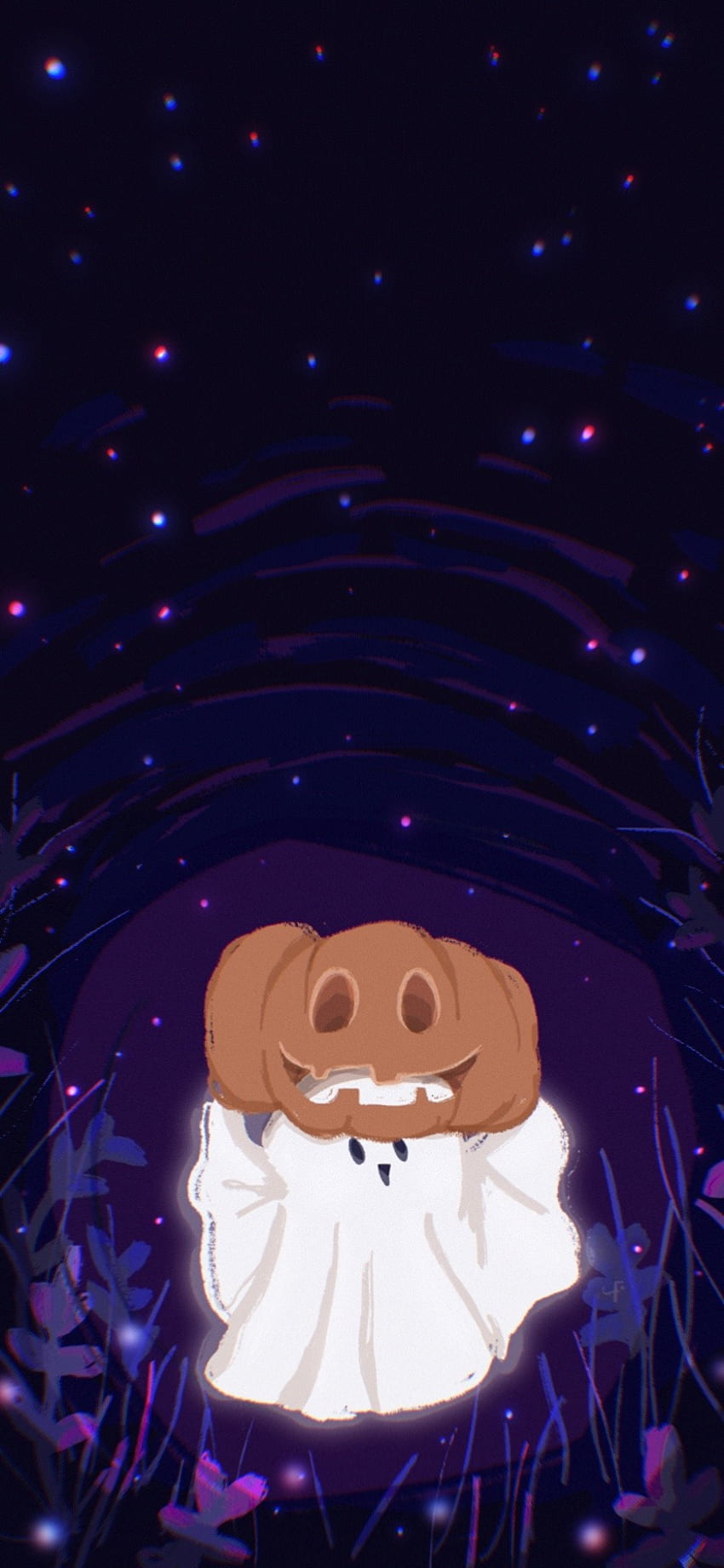 Halloween cute ghost HD wallpaper