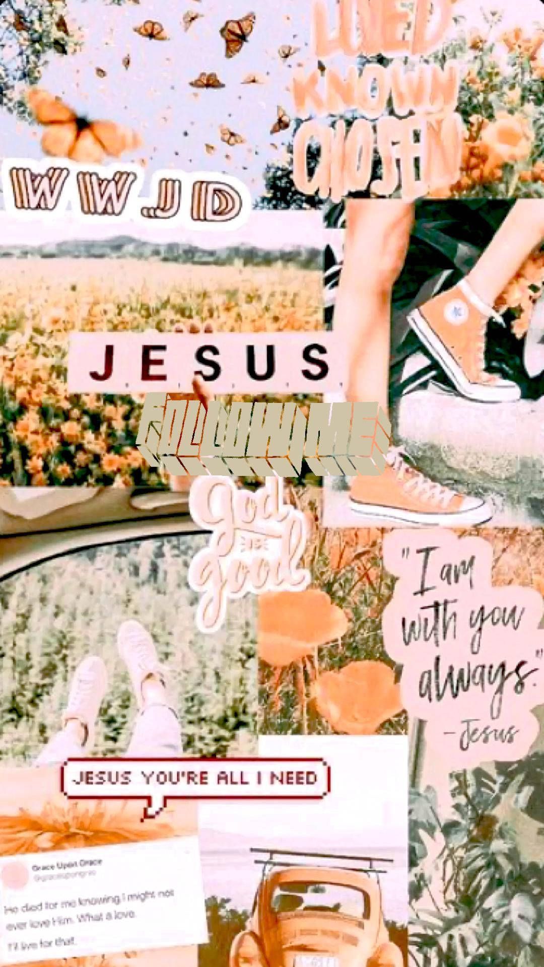 Download Cute Jesus Collage Wallpaper