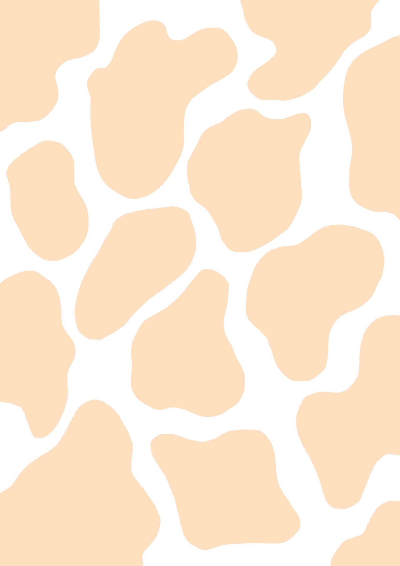 A pattern of brown and white spots - Cow