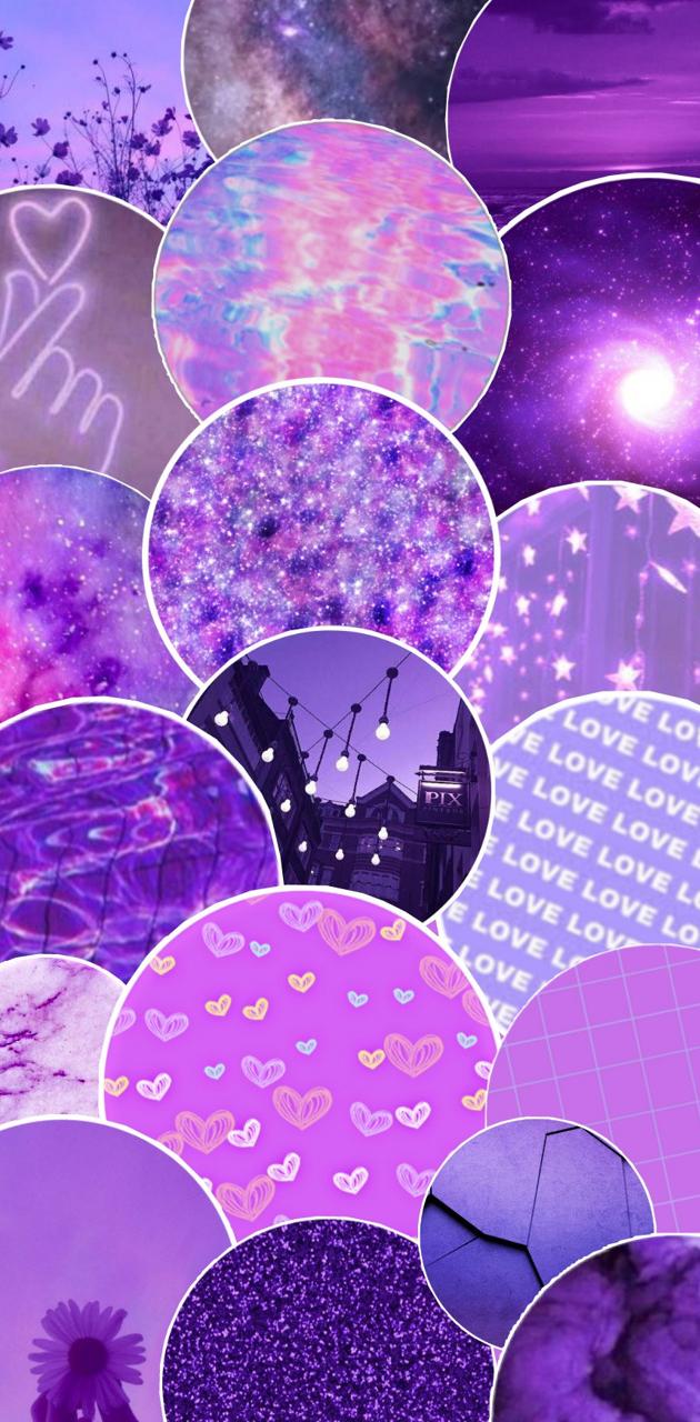 Aesthetic Purple Collage wallpaper by your's truly - Purple, cute purple