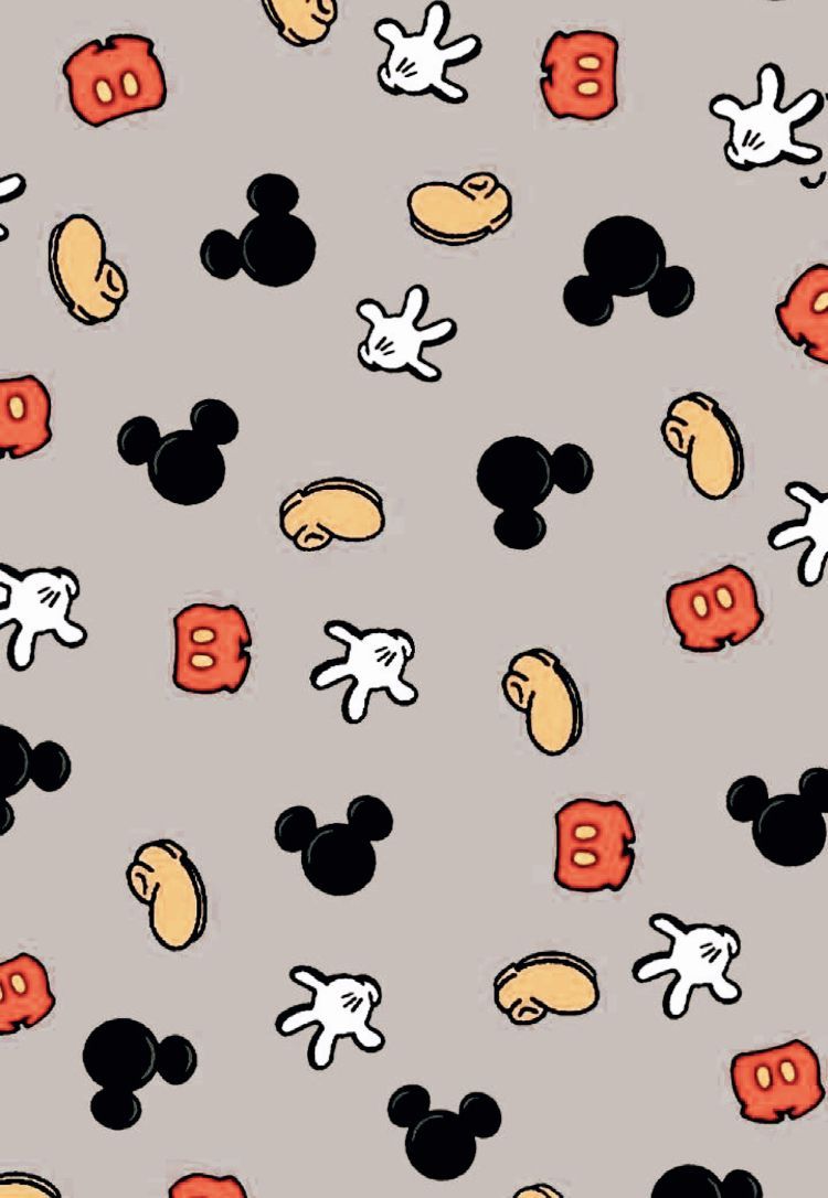 A pattern with mickey mouse and other characters - Mickey Mouse