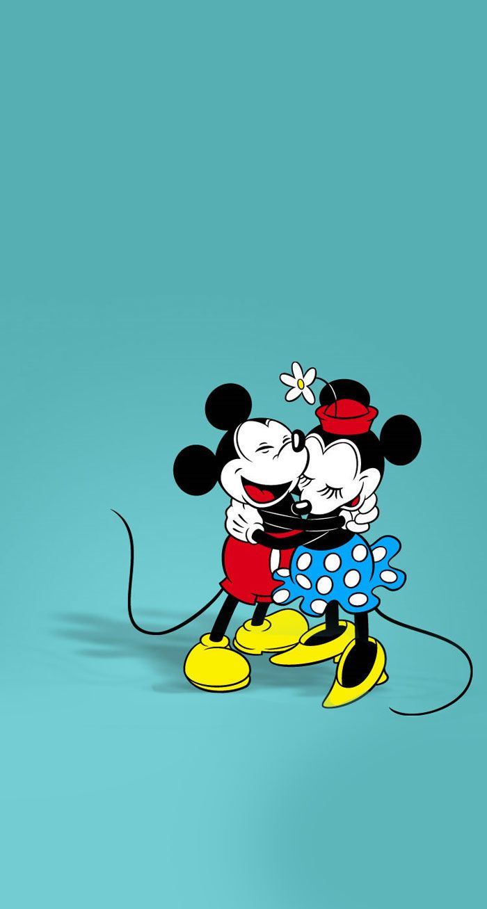 A cartoon of mickey mouse and minnie - Mickey Mouse, Minnie Mouse, Disney