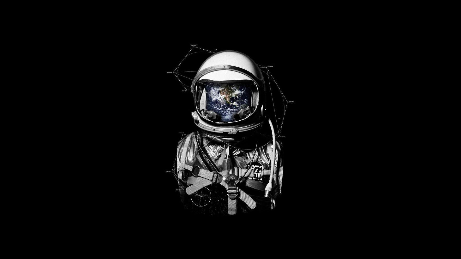 An astronaut with the Earth as a backdrop - Astronaut