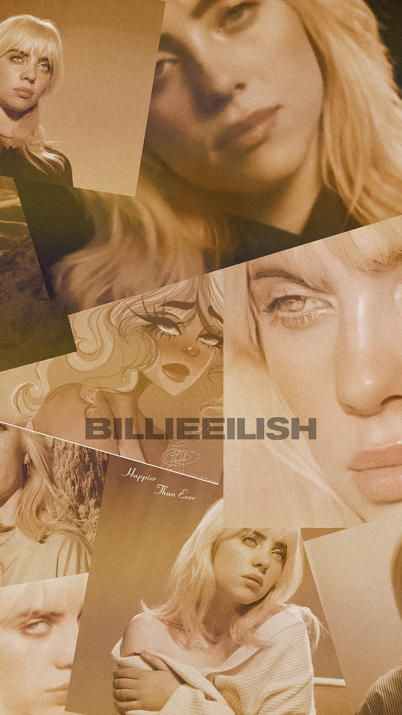 Billie Eilish, billie eilish, billieeilish, blonde, gold, new era, HD phone wallpaper