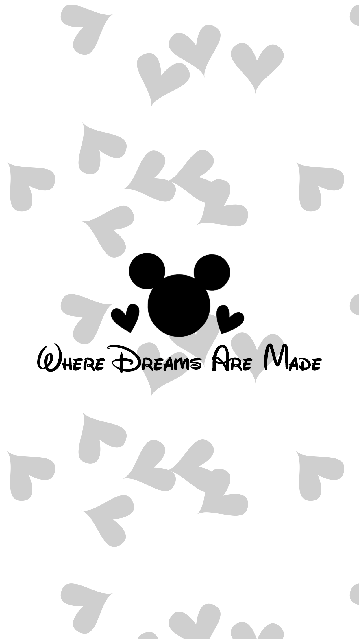 A mickey mouse logo with hearts on it - Mickey Mouse, Disney