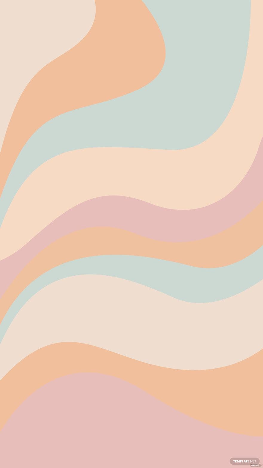 A colorful abstract pattern with pink, orange and blue - Pastel
