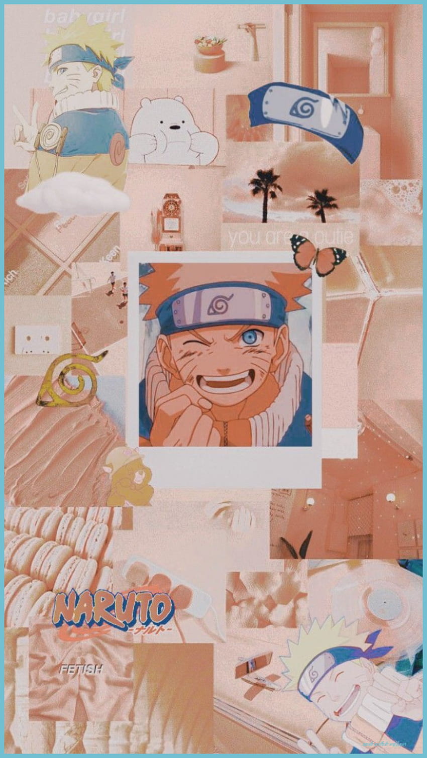 A collage of pictures with different characters - Naruto