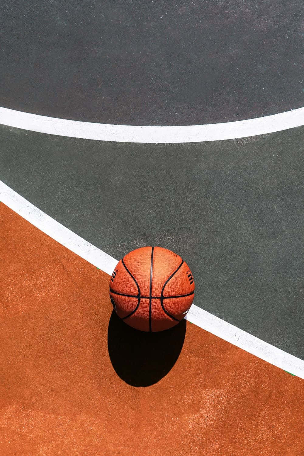 A basketball on the court - Basketball