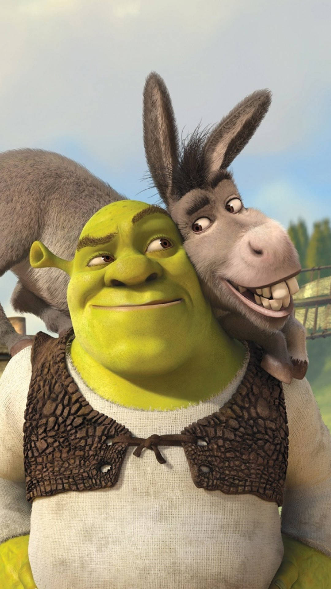 Download Donkey Resting Head Shrek 2 Wallpaper