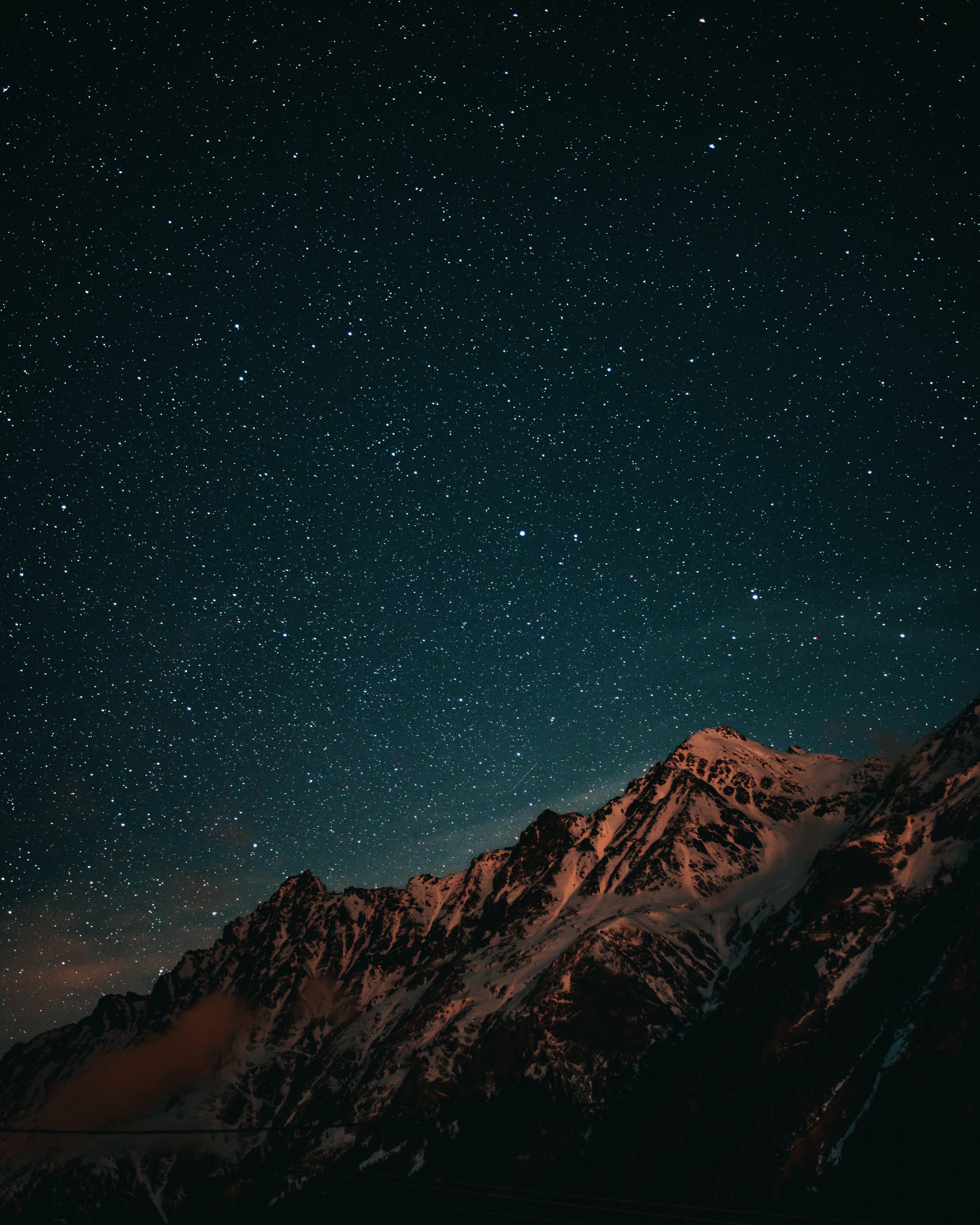 Mountain In Night