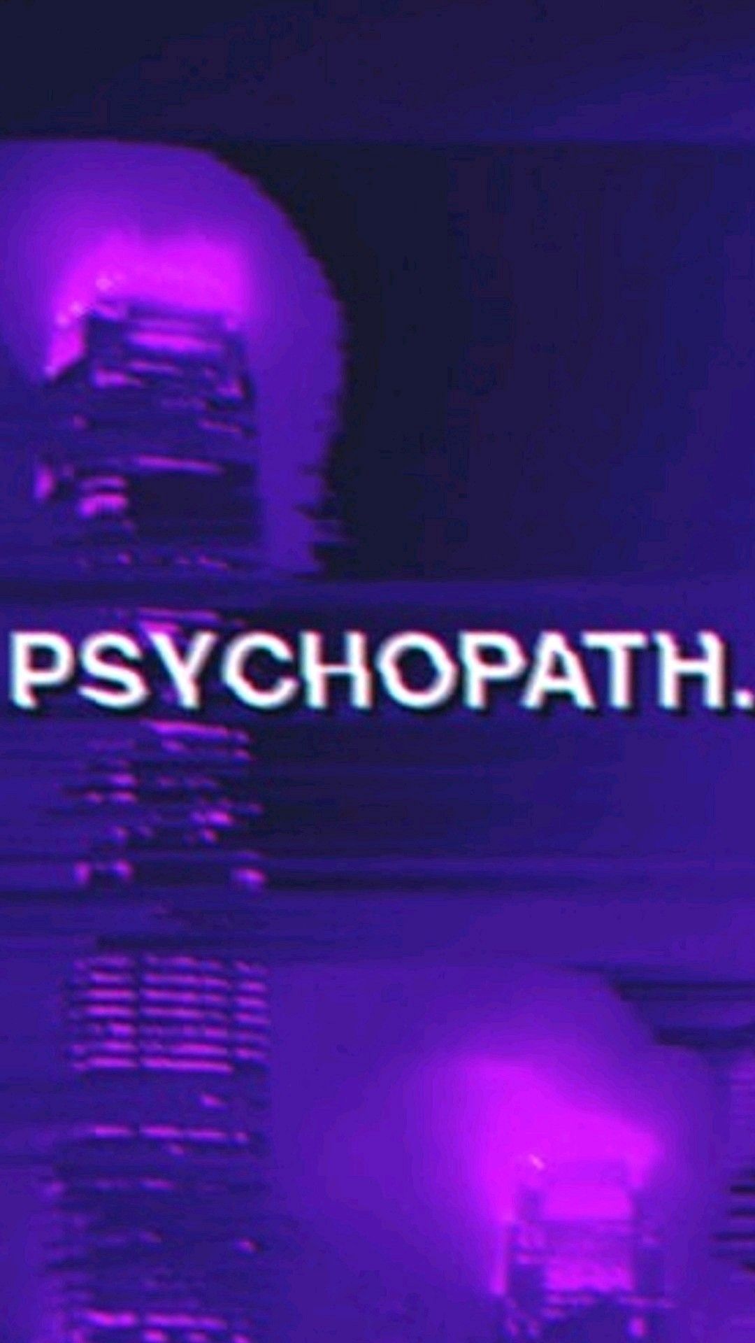 Aesthetic psychopath wallpaper for phone with high-resolution 1080x1920 pixel. You can use this wallpaper for your iPhone 5, 6, 7, 8, X, XS, XR backgrounds, Mobile Screensaver, or iPad Lock Screen - Dark purple, glitch