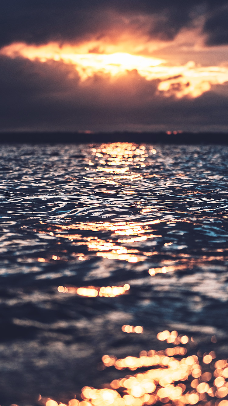 iPhone X wallpaper. sea wave sun nature sunset