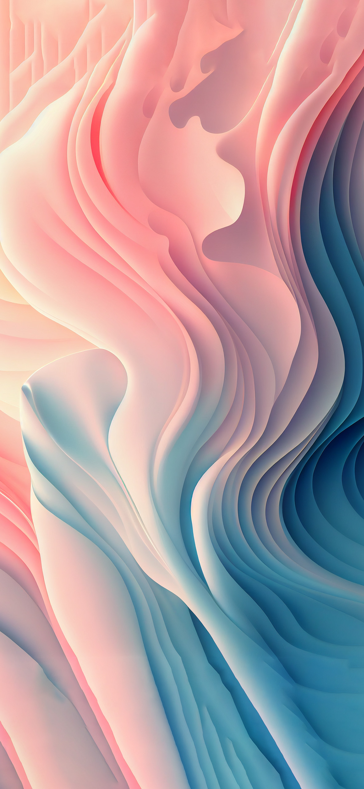 A colorful abstract wallpaper with wave forms - Abstract