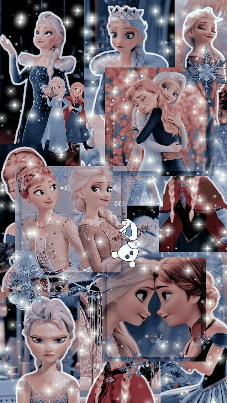 Elsa and Anna. Disney collage, Wallpaper iphone disney, Wallpaper iphone disney princess