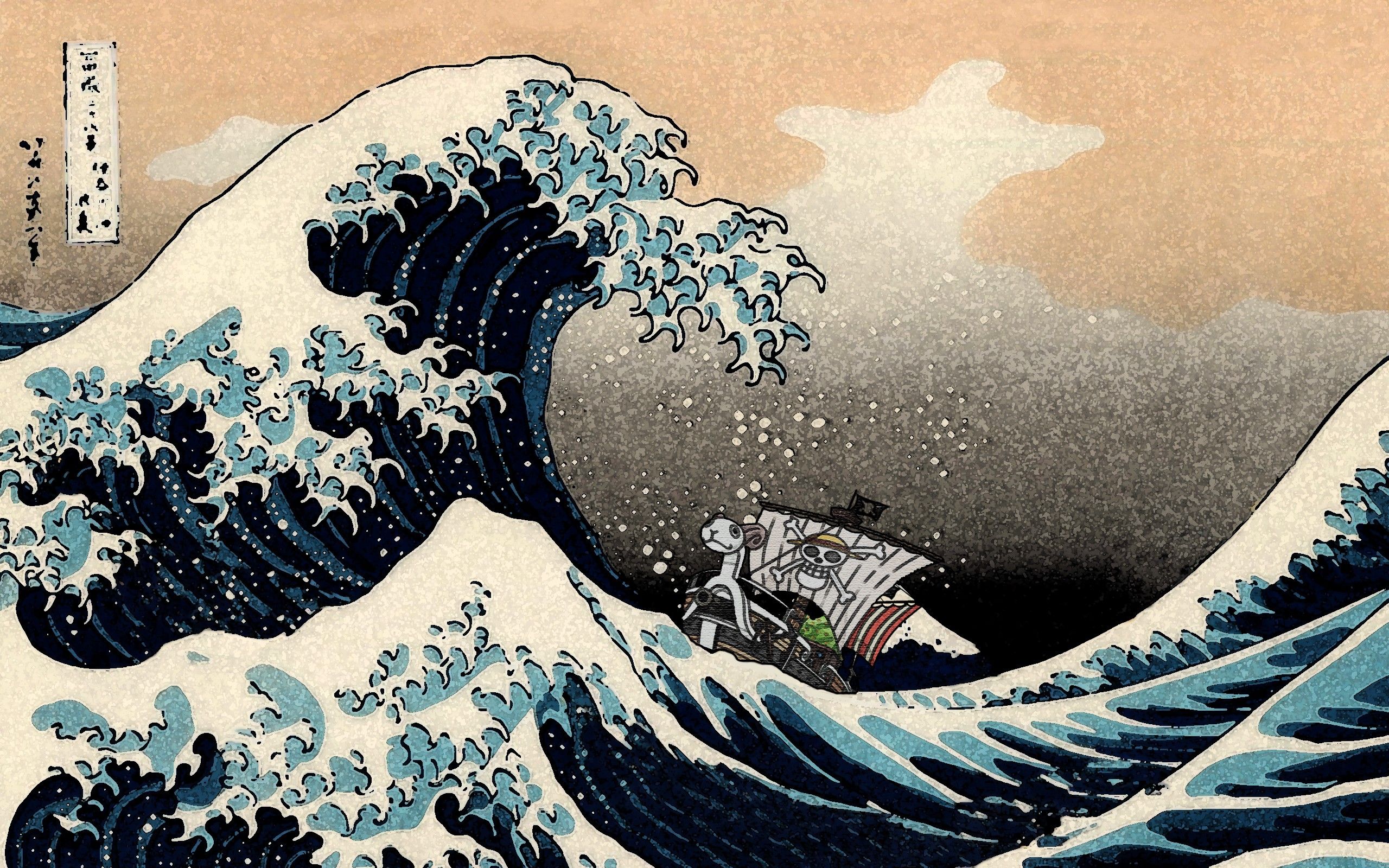 The Great Wave Off Kanagawa Wallpaper:2560x1600