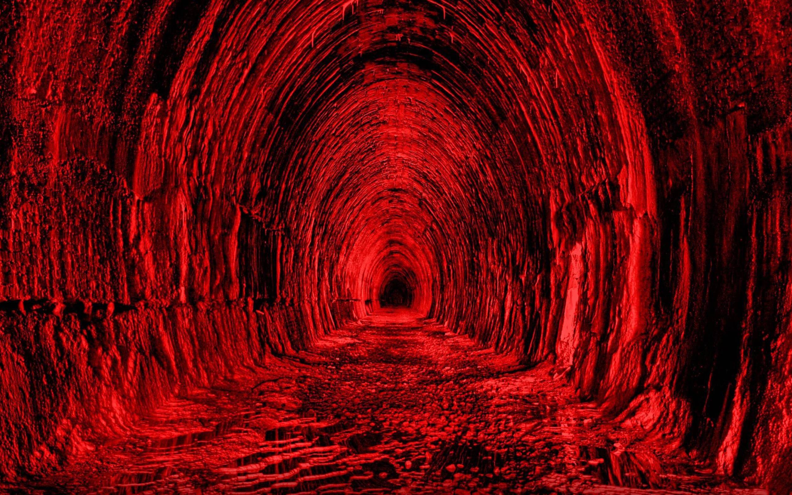 Red Aesthetic Tunnel 2560x1600 Resolution Wallpaper, HD Artist 4K Wallpaper, Image, Photo and Background