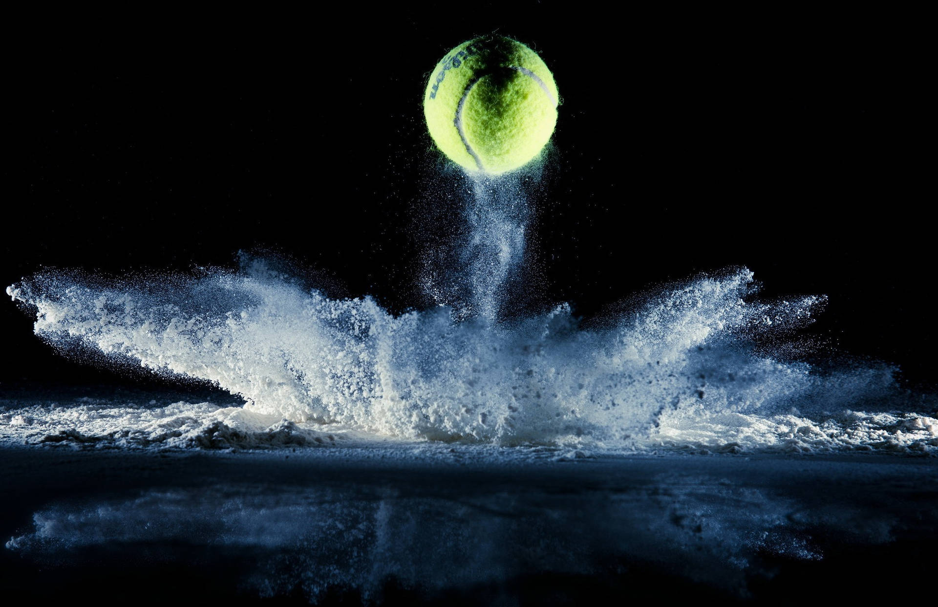Download Tennis Ball Splash Wallpaper
