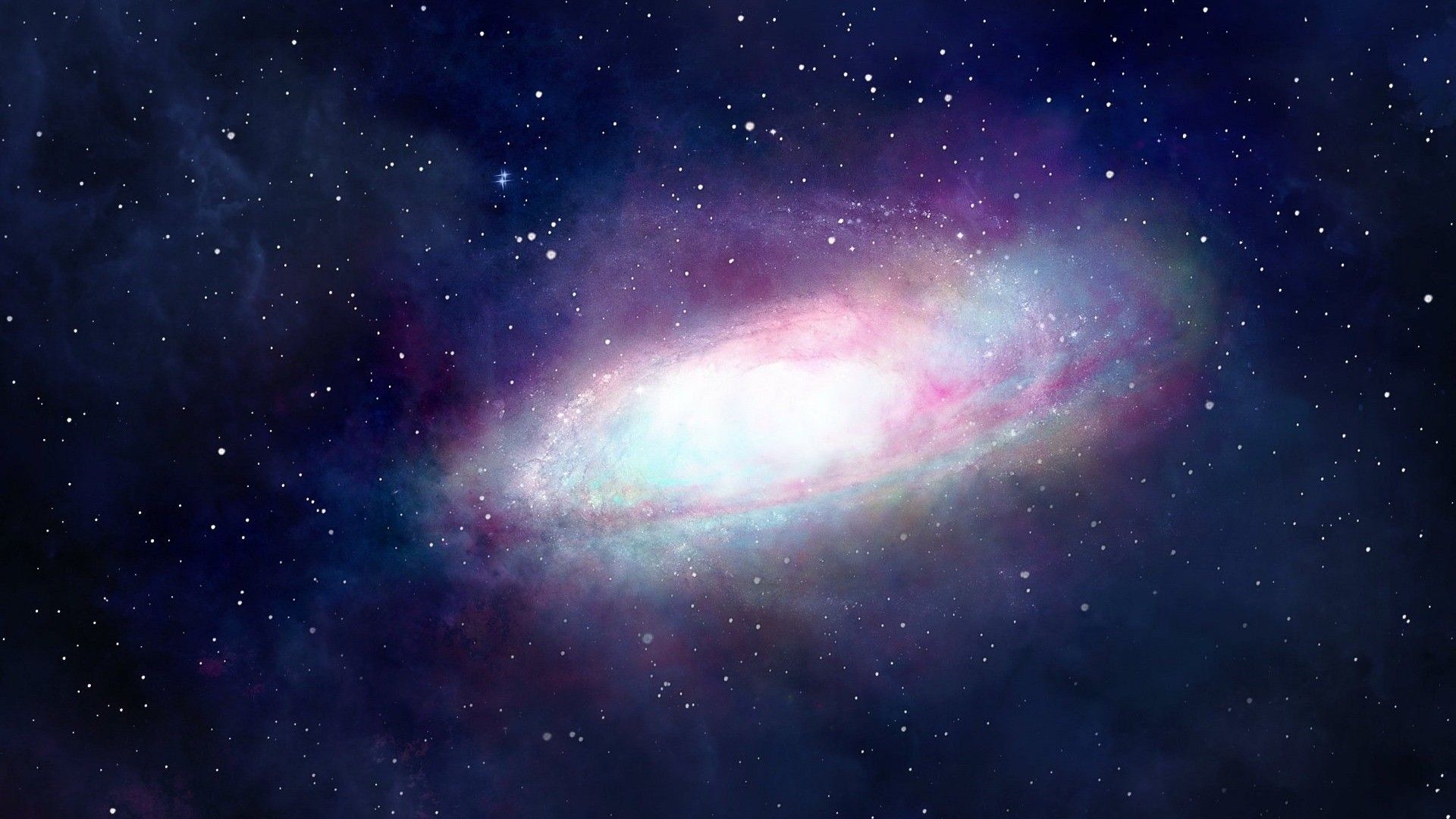 A galaxy in space with stars and nebulae - 1920x1080, galaxy
