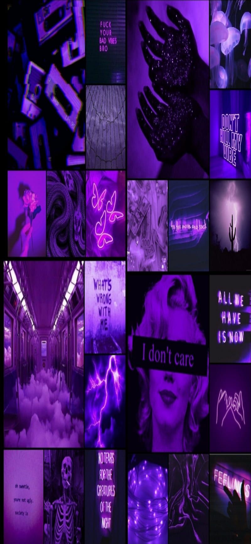 Aesthetic background of purple and black. - Cute purple