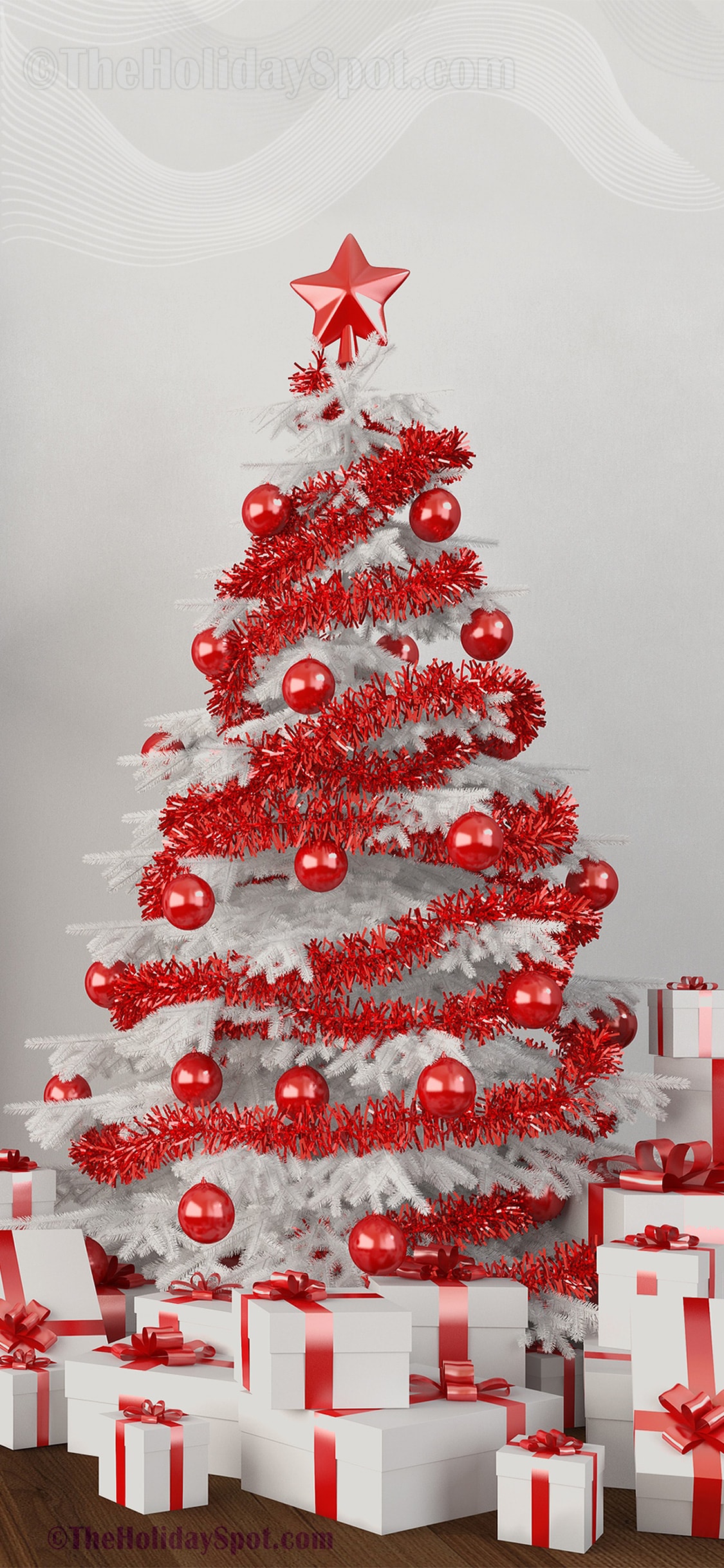 A christmas tree with presents and ornaments - Cute Christmas