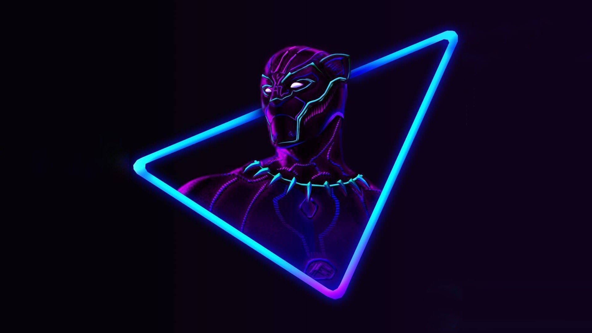 Neon Electric Blue Aesthetic Wallpaper