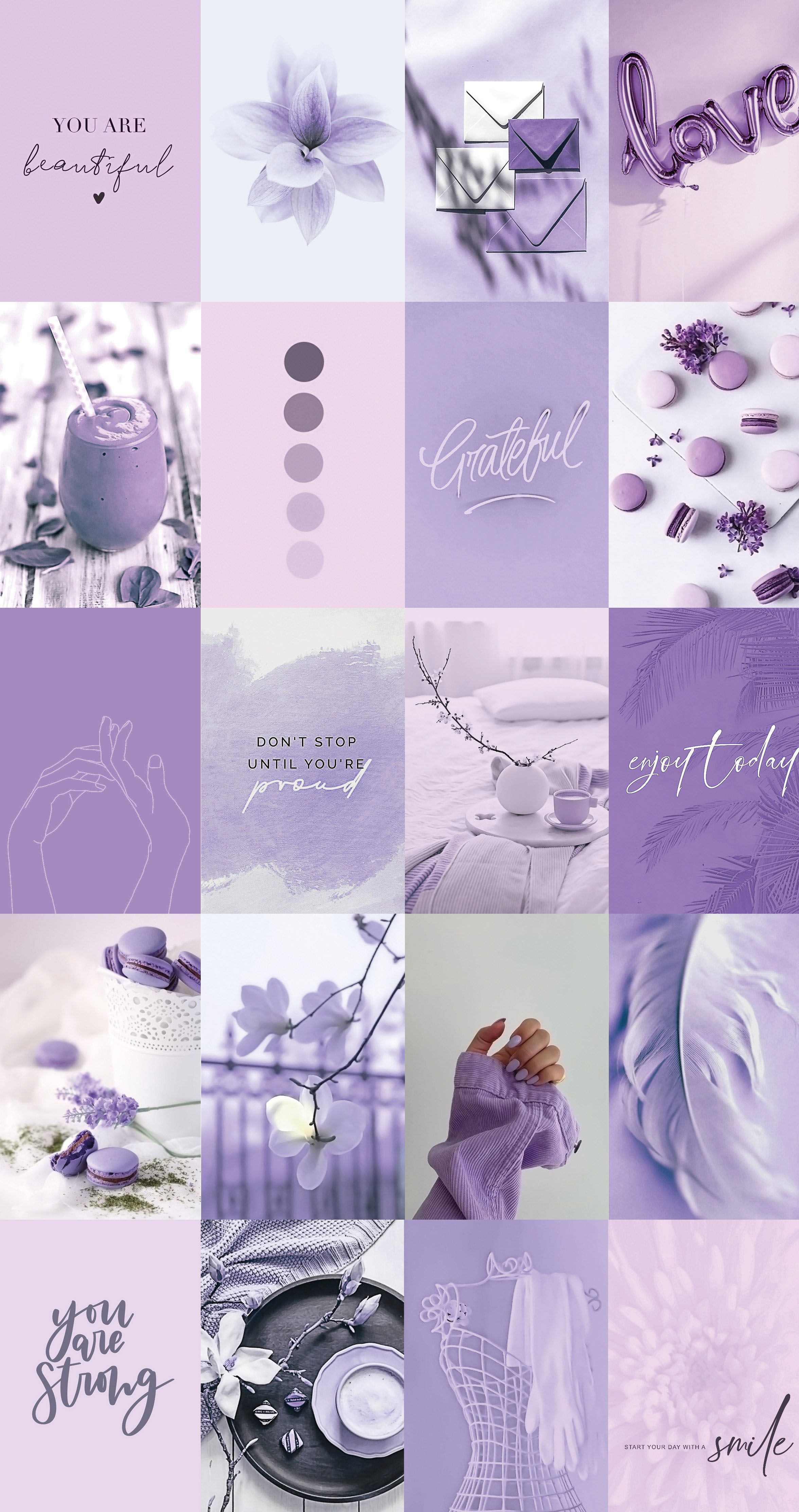 120pcs Pastel Purple Lavender Photo Collage Kit Aesthetic UK. Purple aesthetic background, Purple aesthetic, Lavender aesthetic
